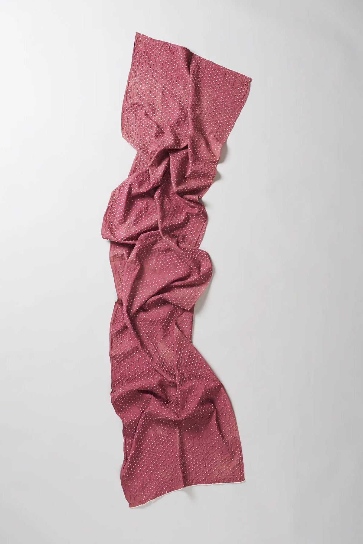 Cotton Silk Blend Scarf in Fuchsia Pink