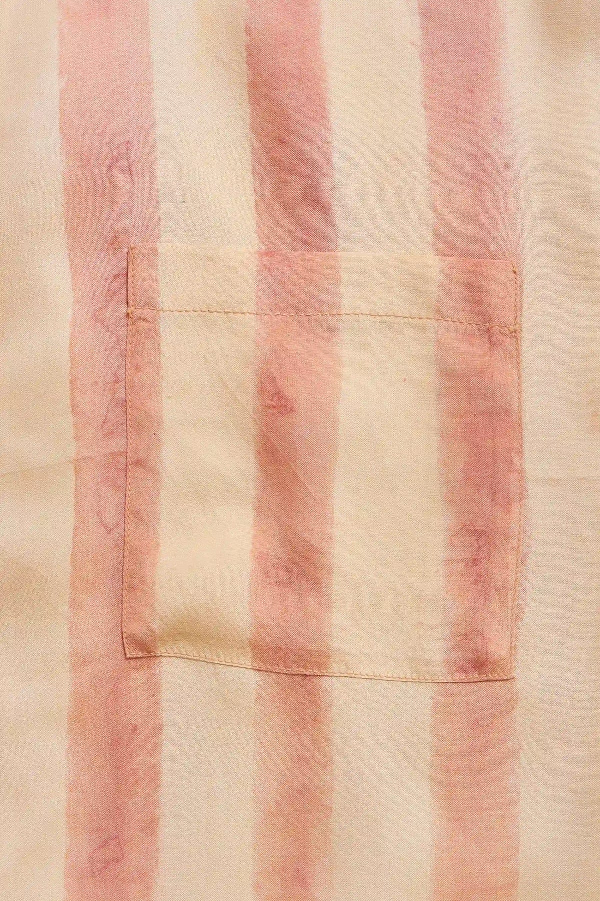 Hand Painted Yellow Dyed Silk Shirt