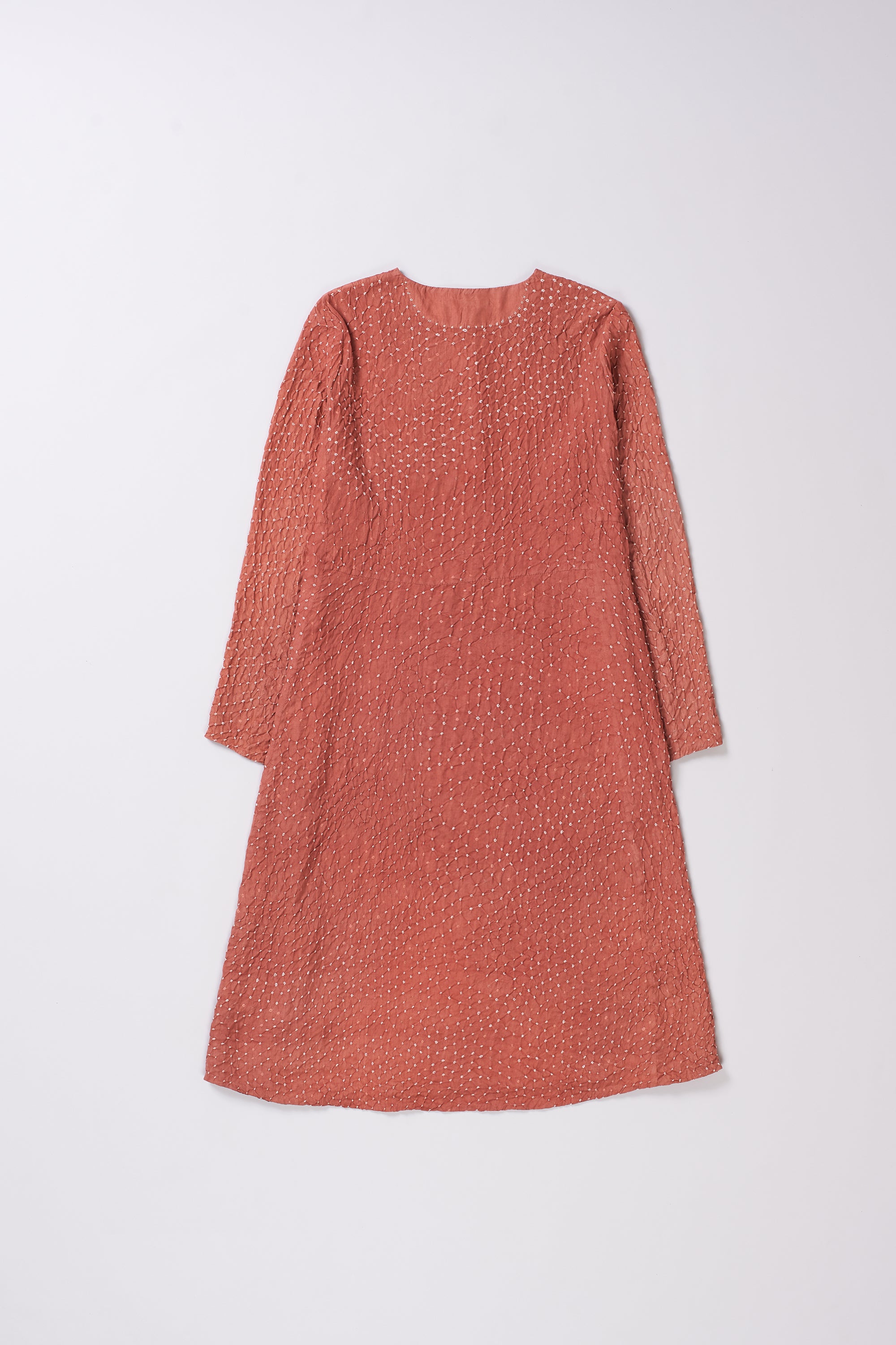 ROUGE PINK BANDHANI KURTA DRESS