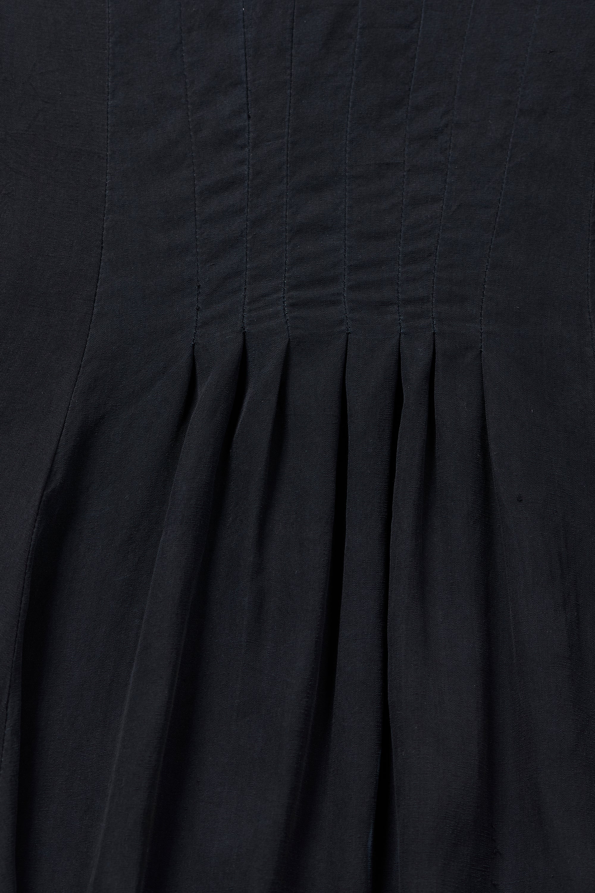 HAND EMBROIDERED SILK DRESS IN BLACK