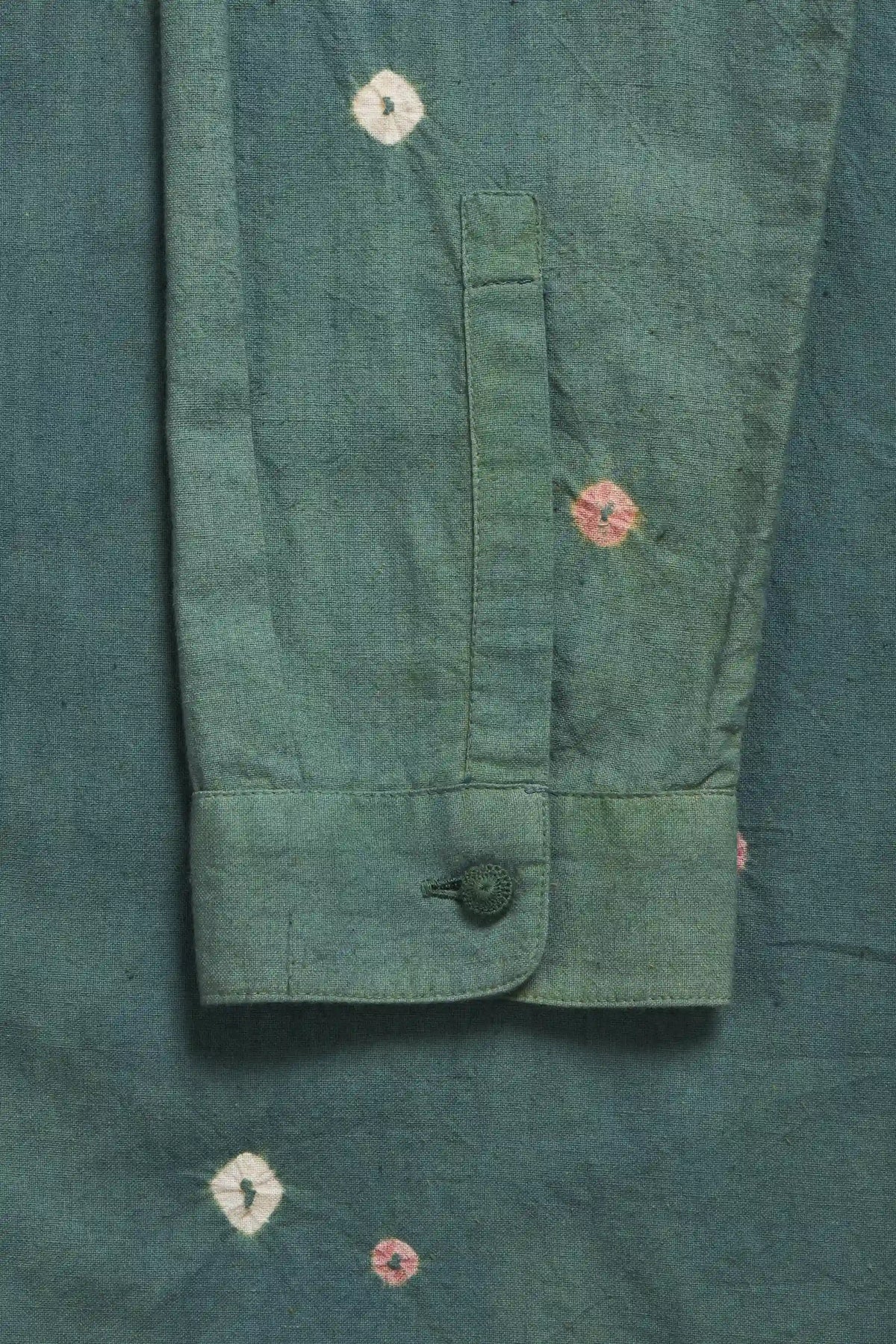 Leaf Green Bandhani Shirt