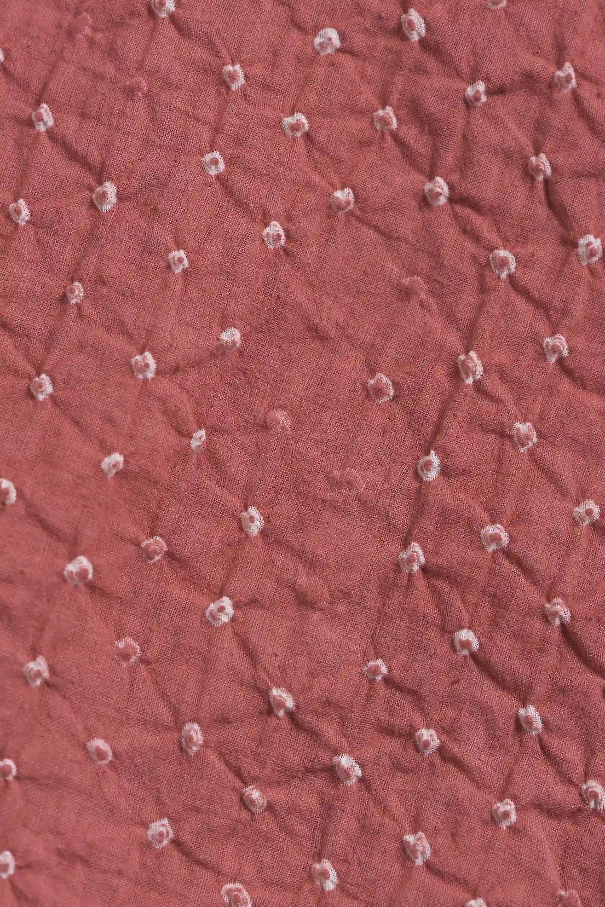 Pink Wood Bandhani Shirt