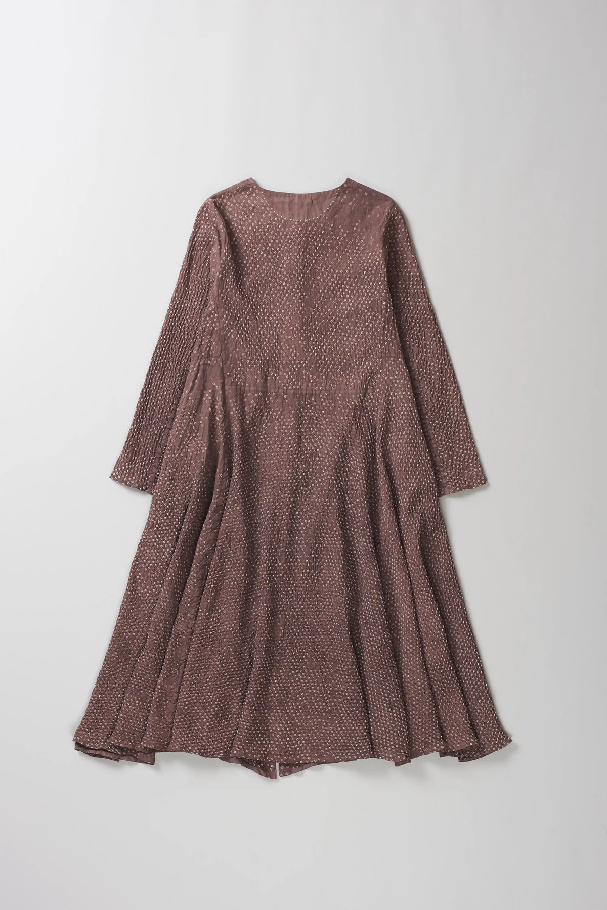 Old Rose Bandhani Cotton Women's Dress