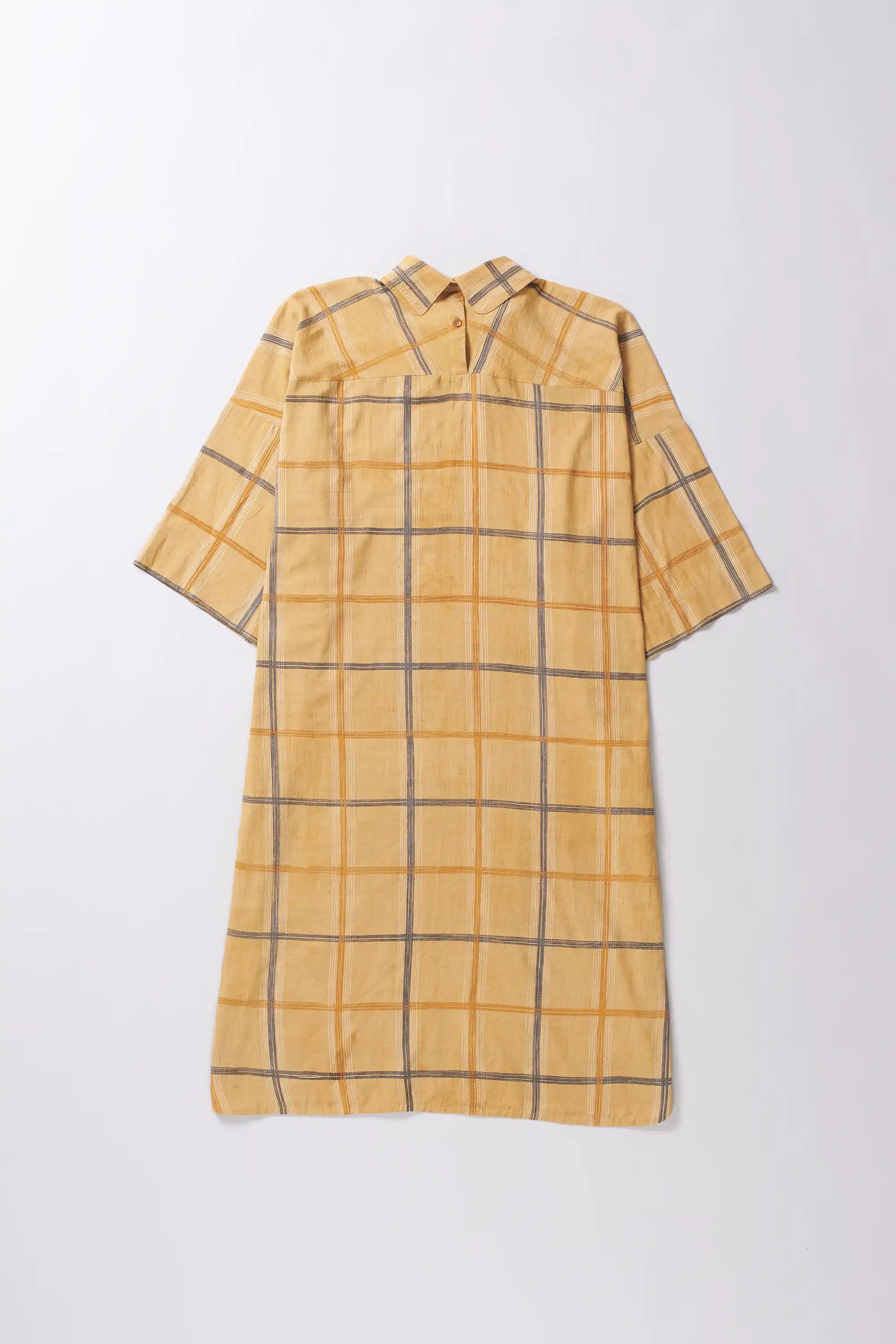Screen Printed Check Dress