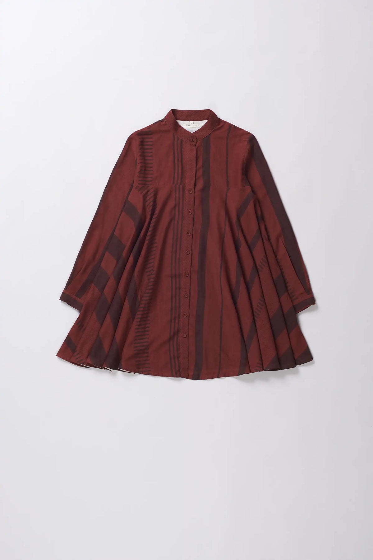 Crimson pink Cotton Silk Blend Women Dress