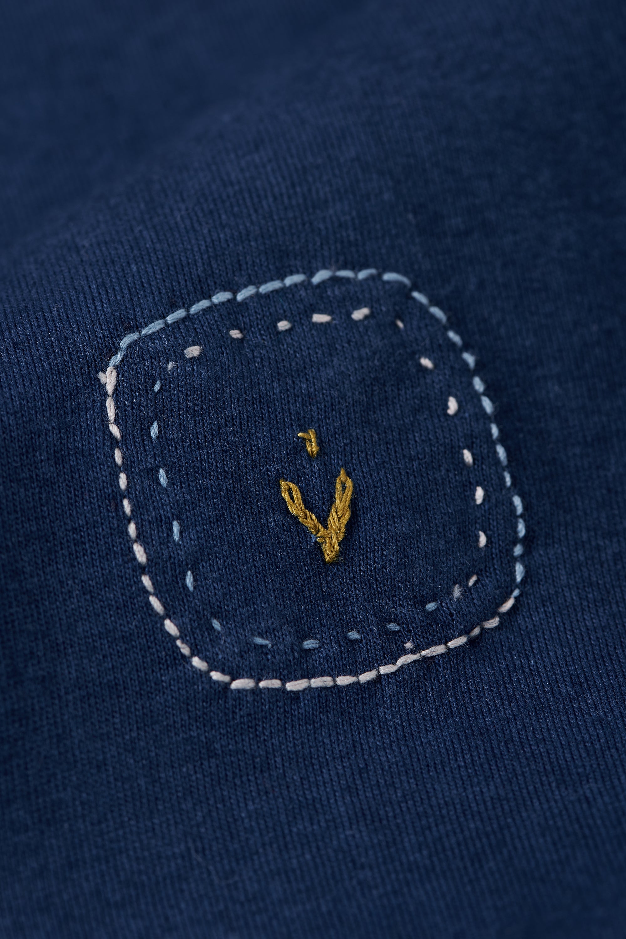 Medium Indigo Cotton T-Shirt