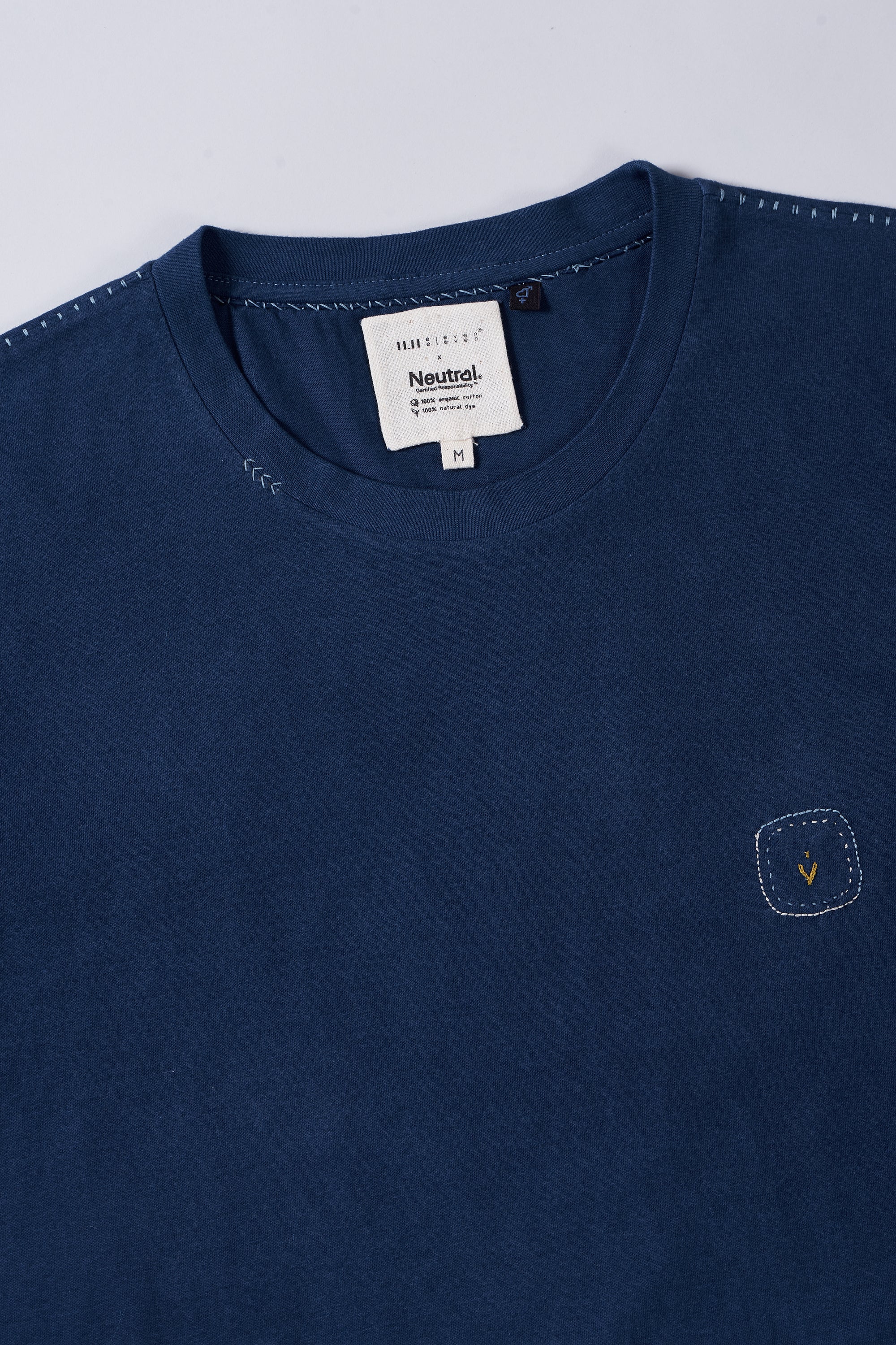 Medium Indigo Cotton T-Shirt