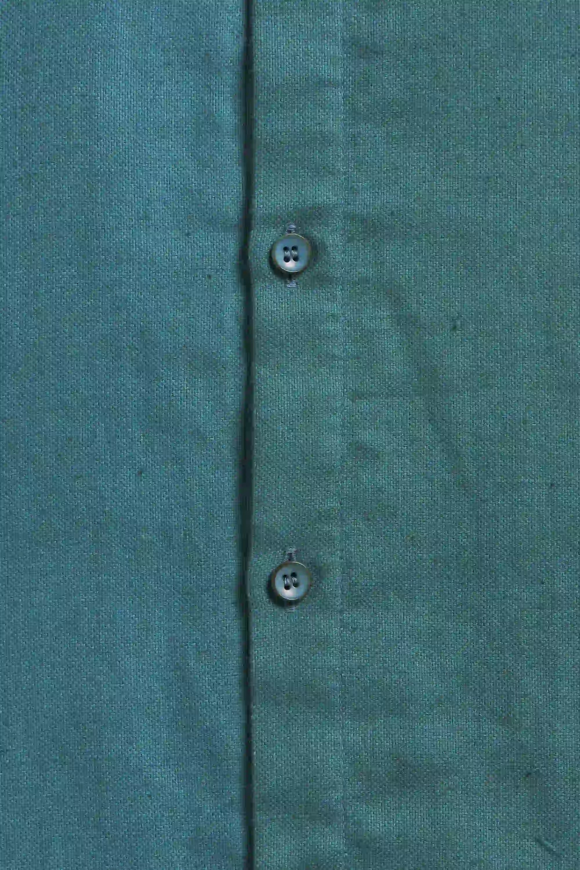 Band Collar Leaf Green Shirt