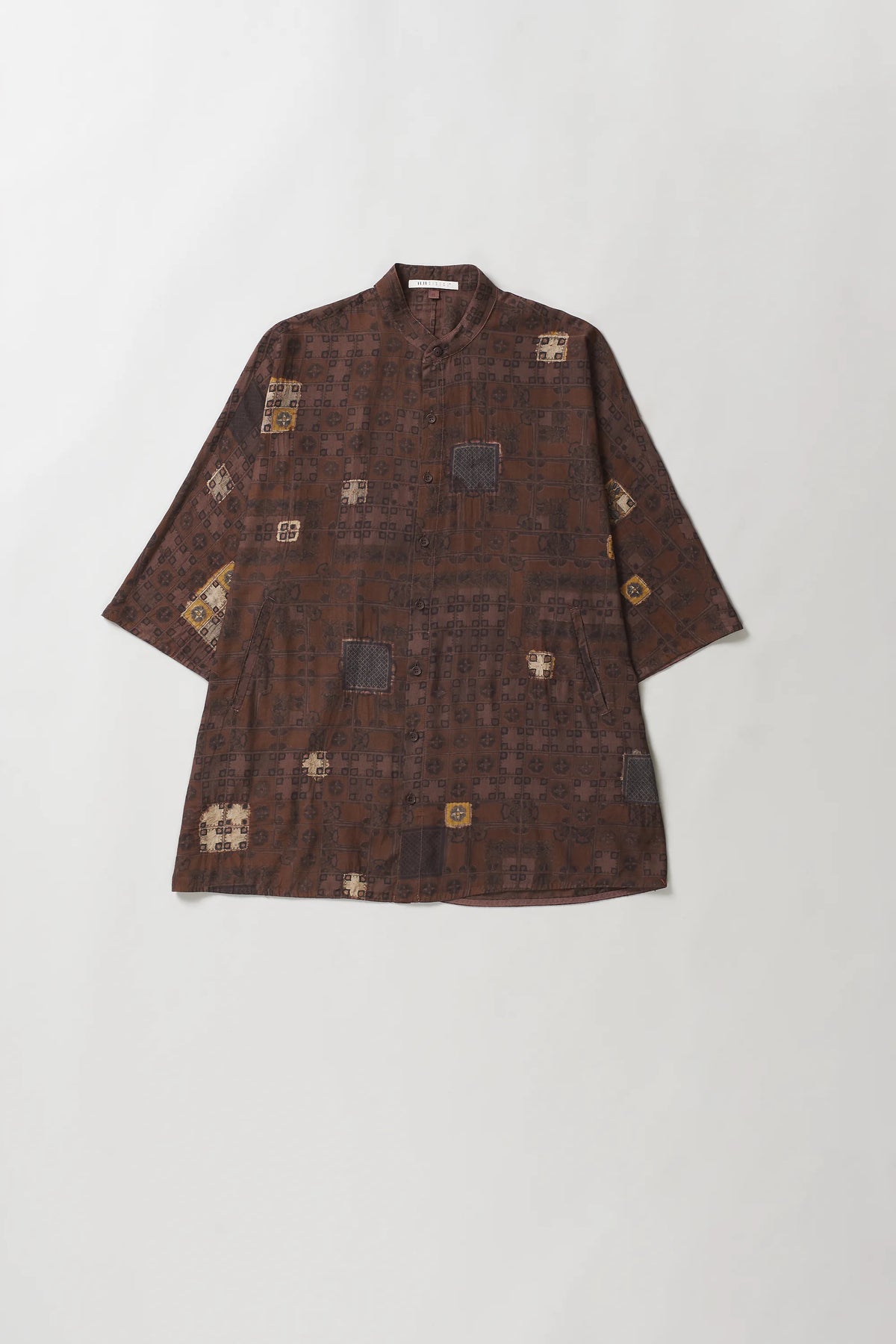 Kimono Sleeve Shirt in Burnt Umber