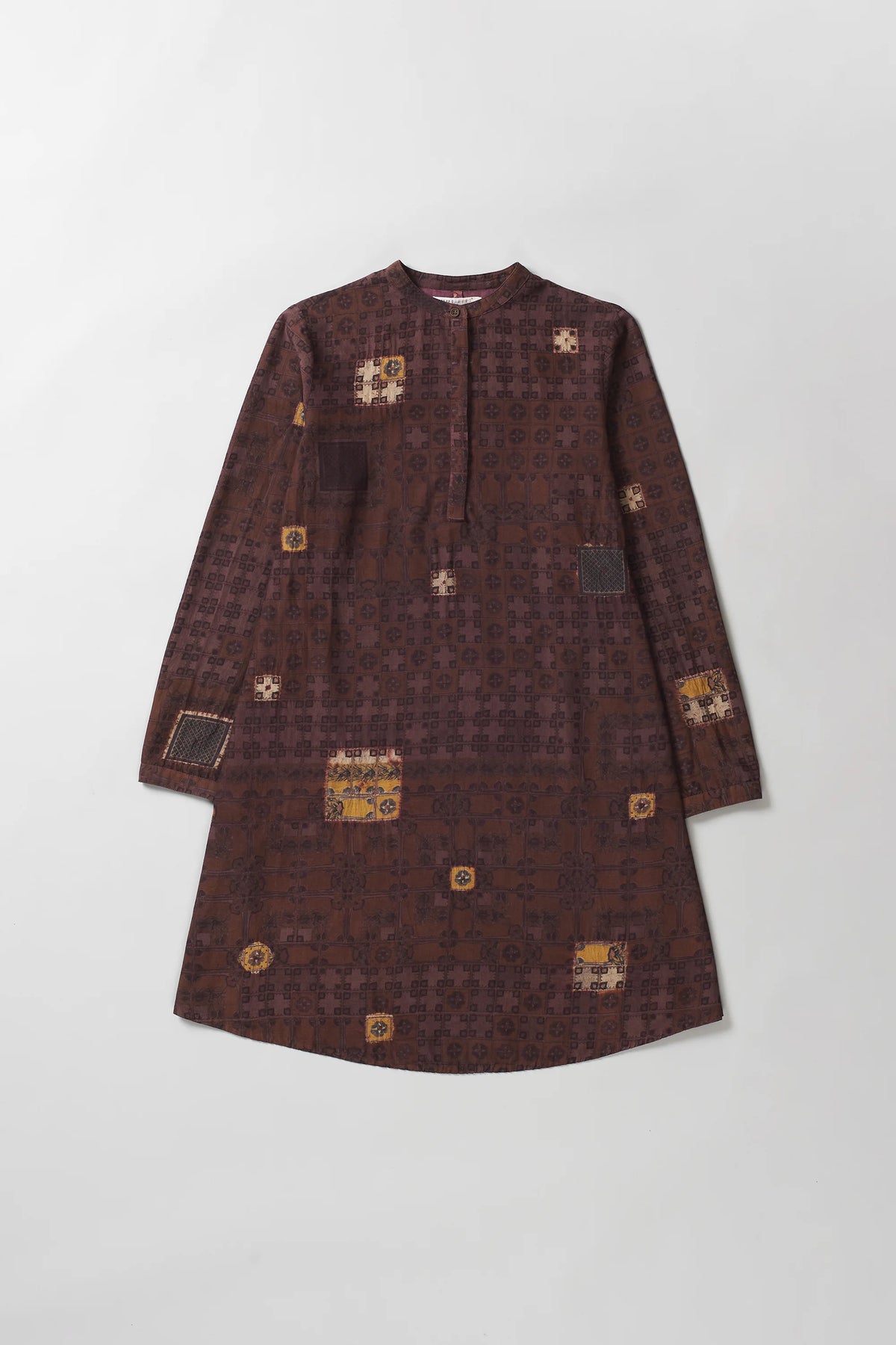 Chettinad Inspired Flared Shibori Dress