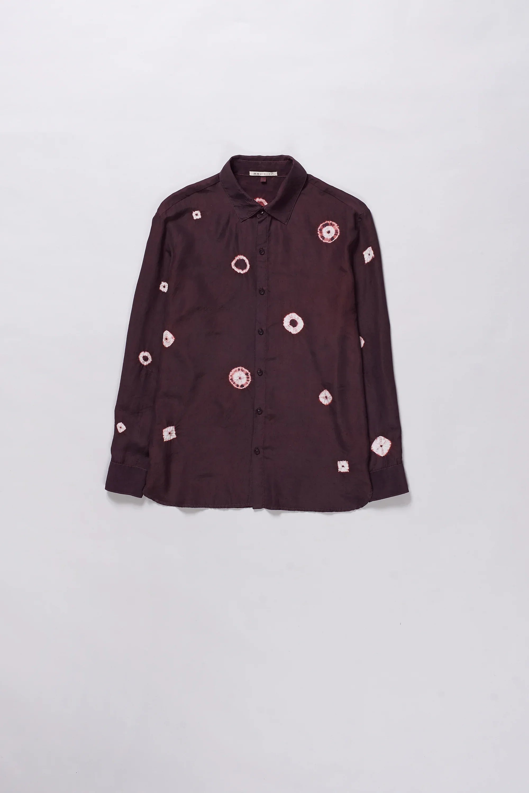 Relaxed Fit Silk Shibori Shirt