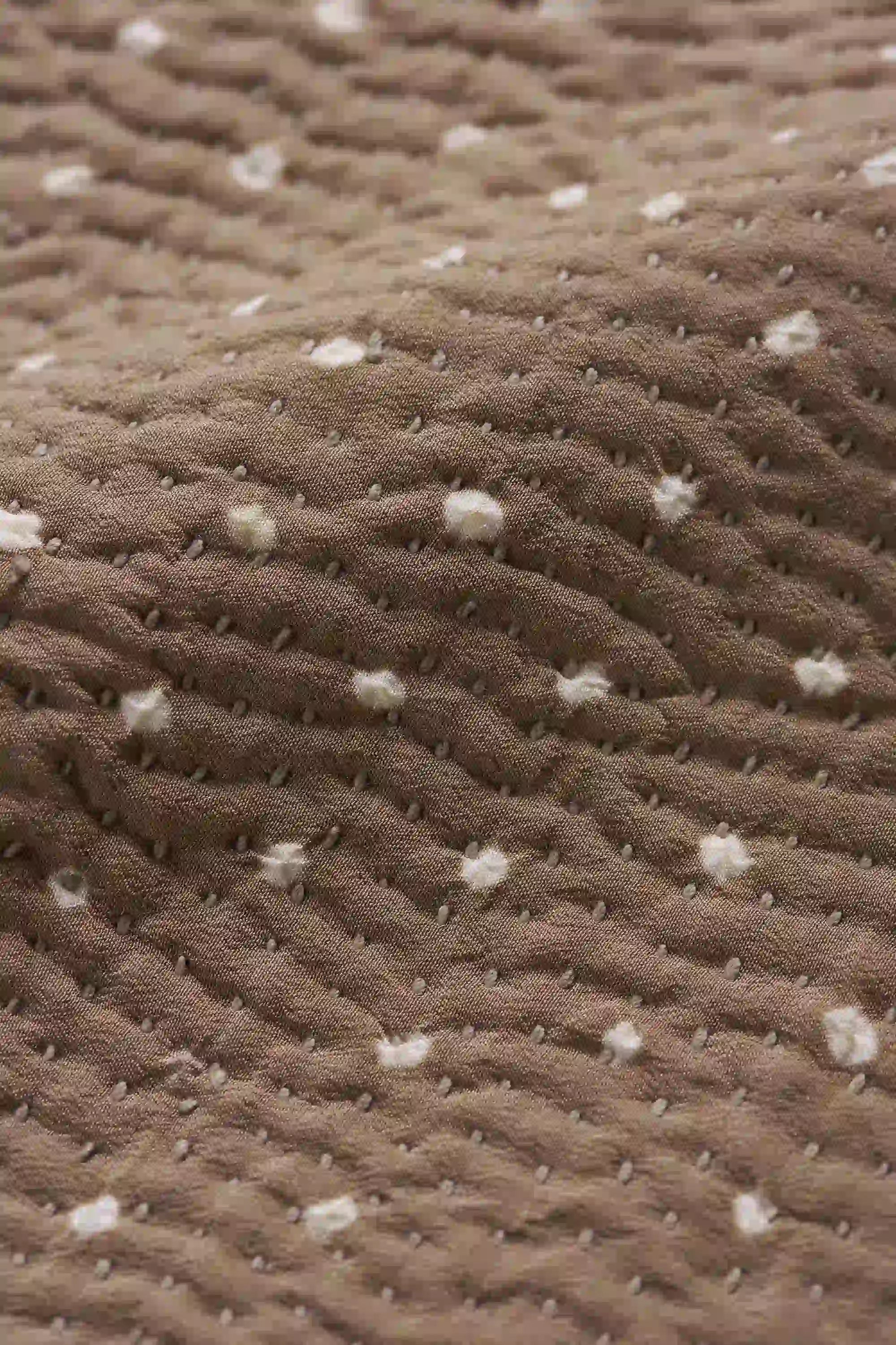 Fabric close-up with kantha work