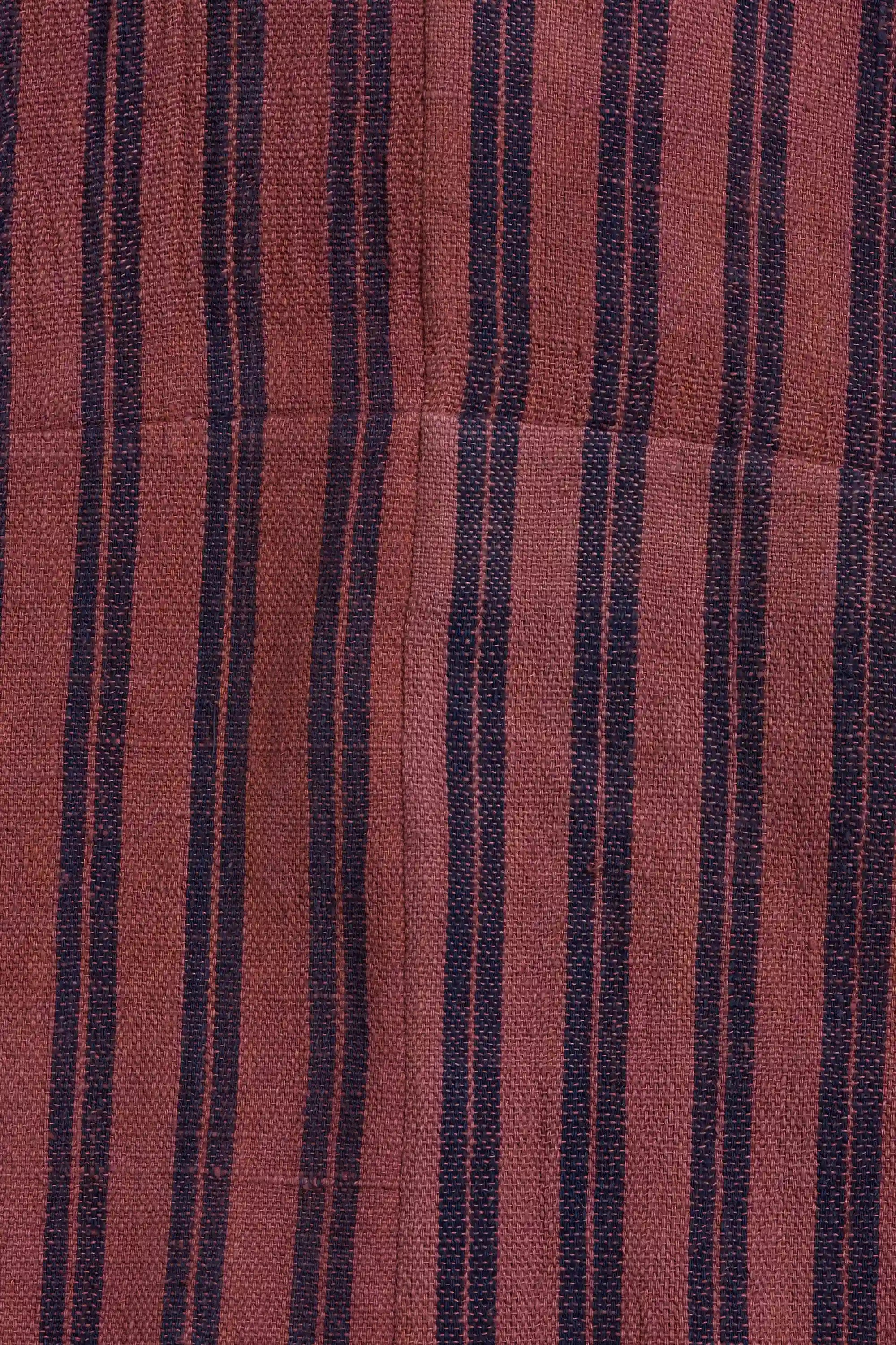 Loose Fit Collared Shirt With Stripes
