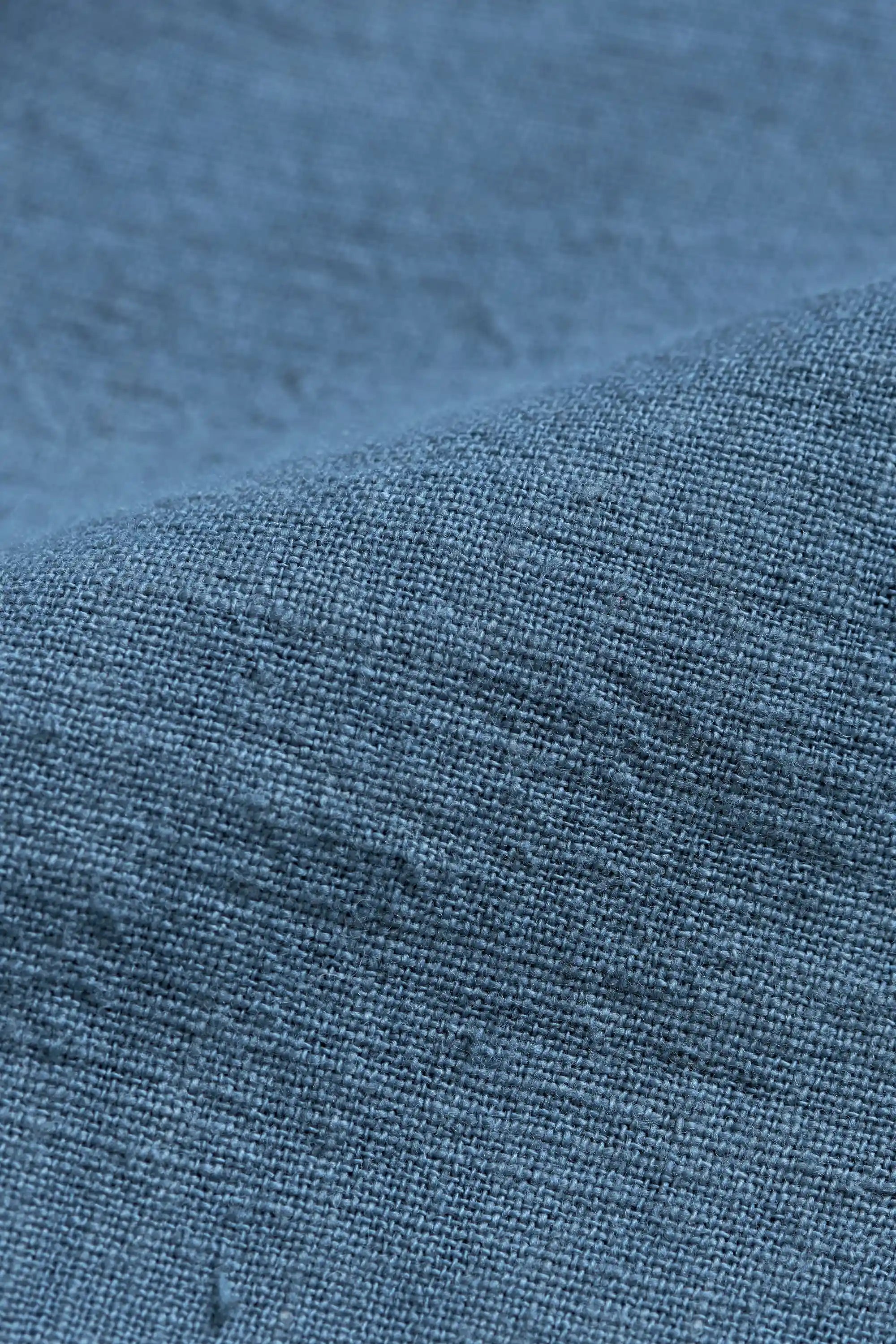 Close-up of blue fabric
