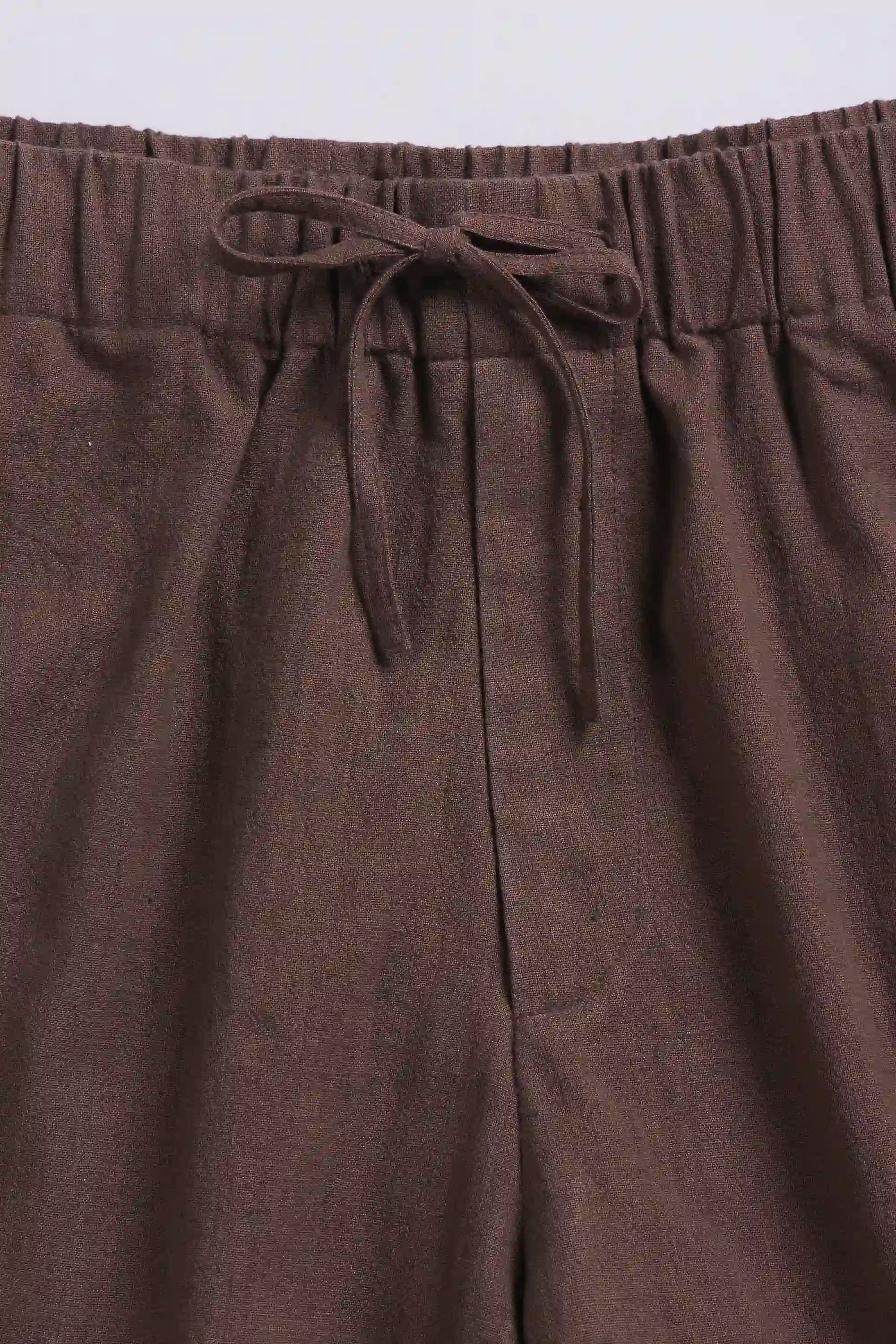 Fabric close-up with drawstring