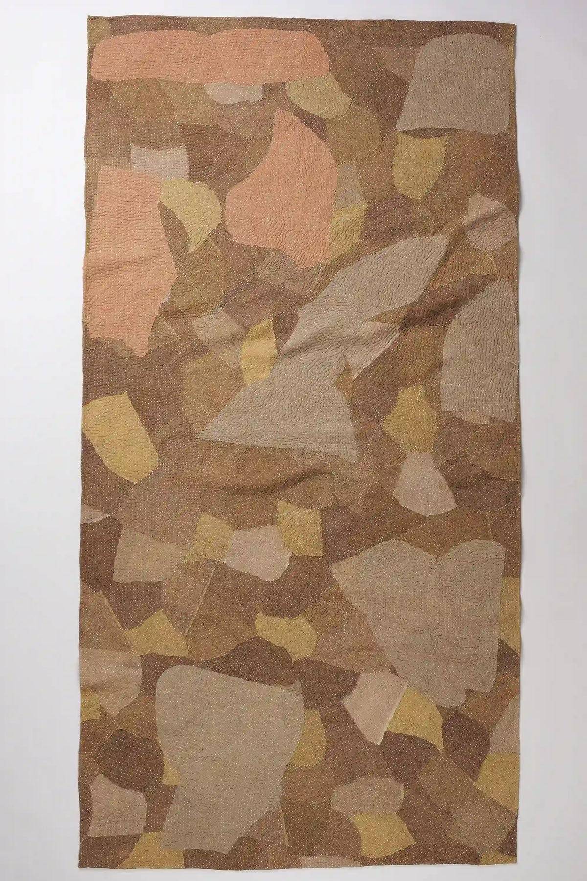 Patchwork Quilt in Filter Coffee
