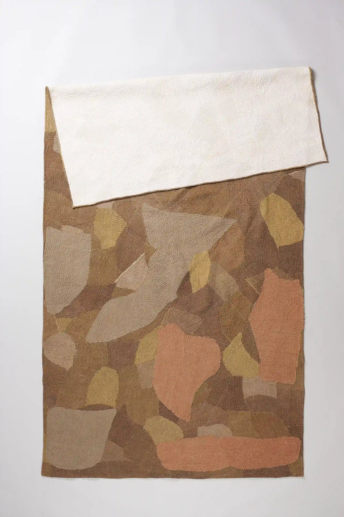 Patchwork Quilt in Filter Coffee