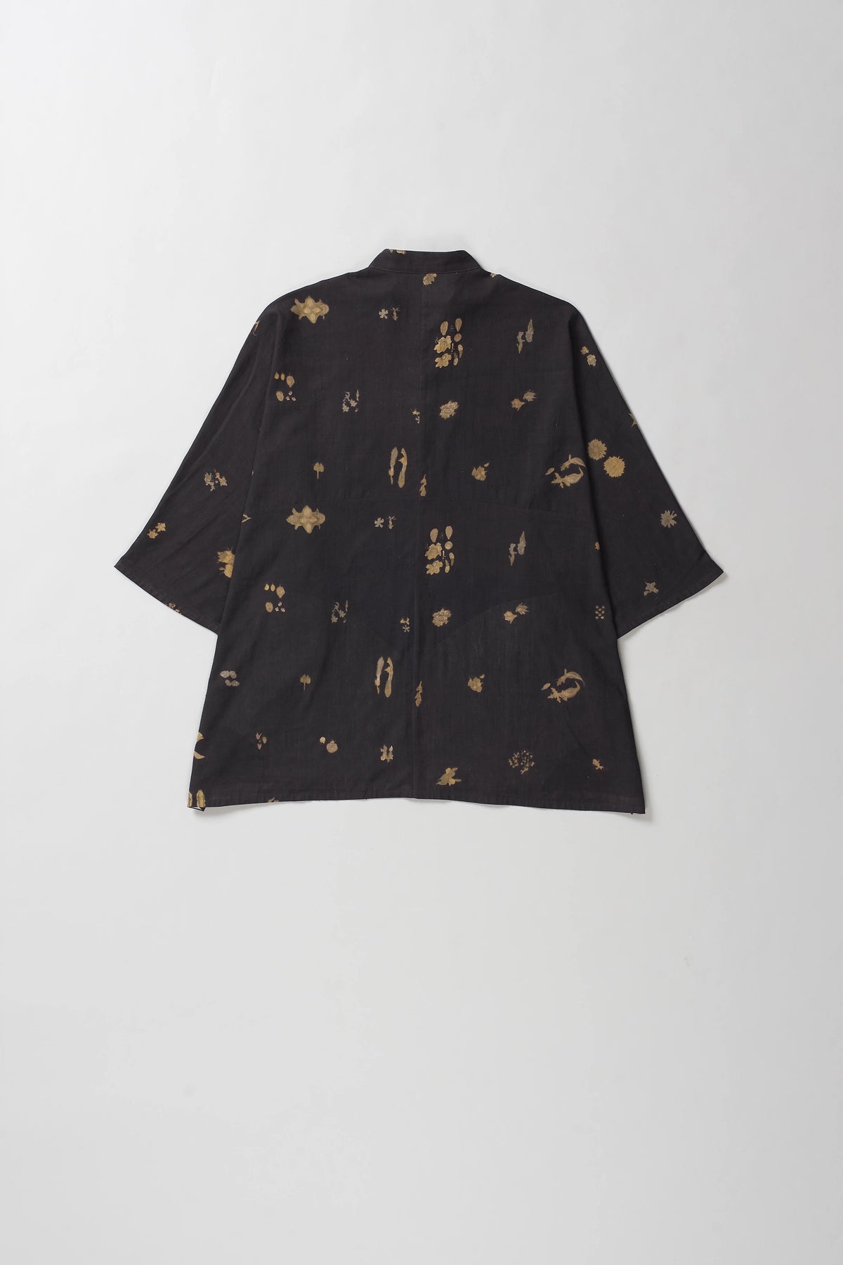 Black Cotton Screen Print Shirt