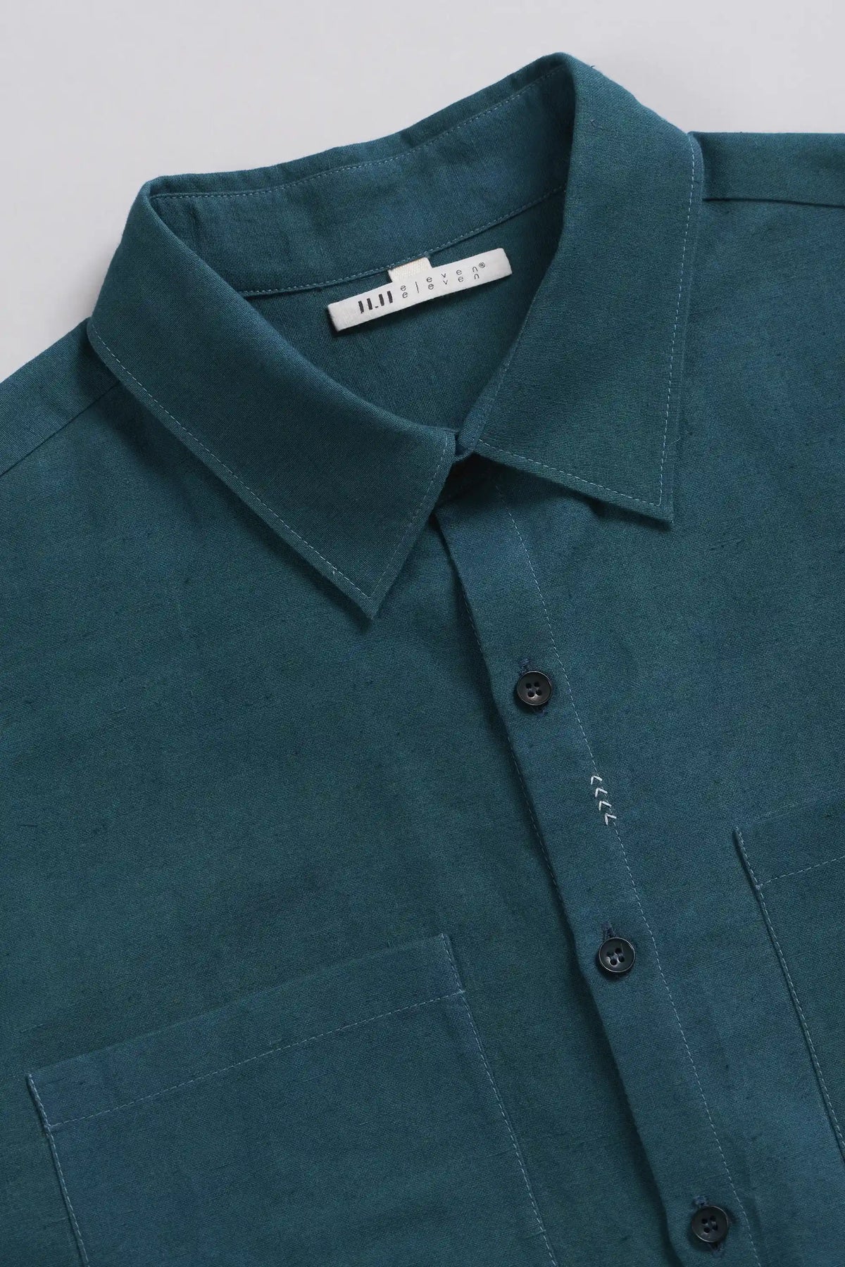 Bottle Green Cotton Shirt