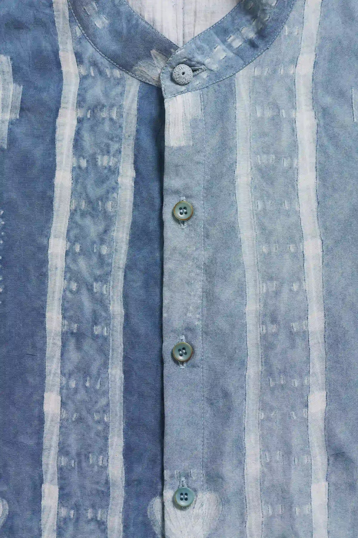 Medium Indigo Shibori Macca Shirt