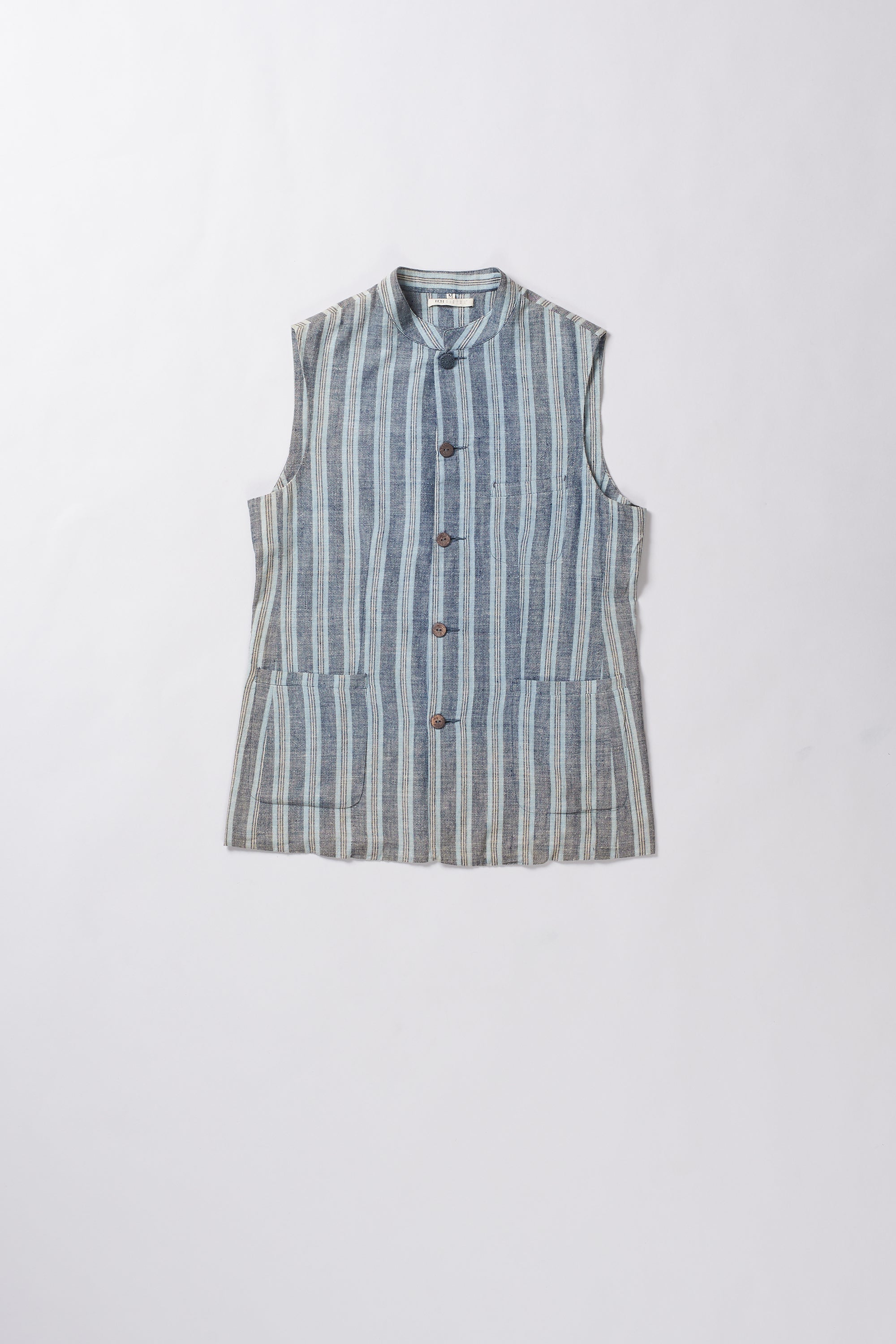 GILET COAT IN MEDIUM INDIGO