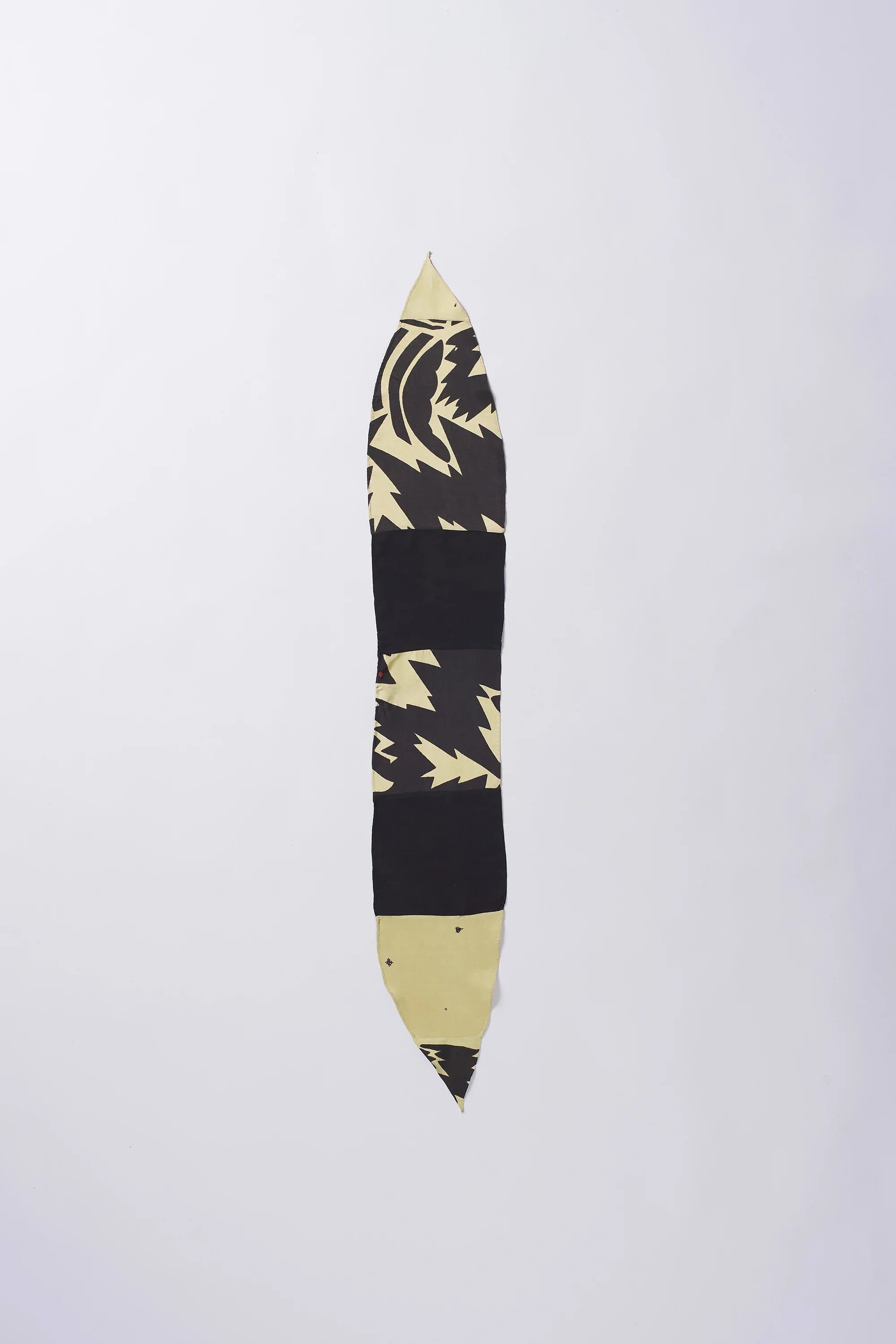 Silk Patchwork Bandana in Charcoal