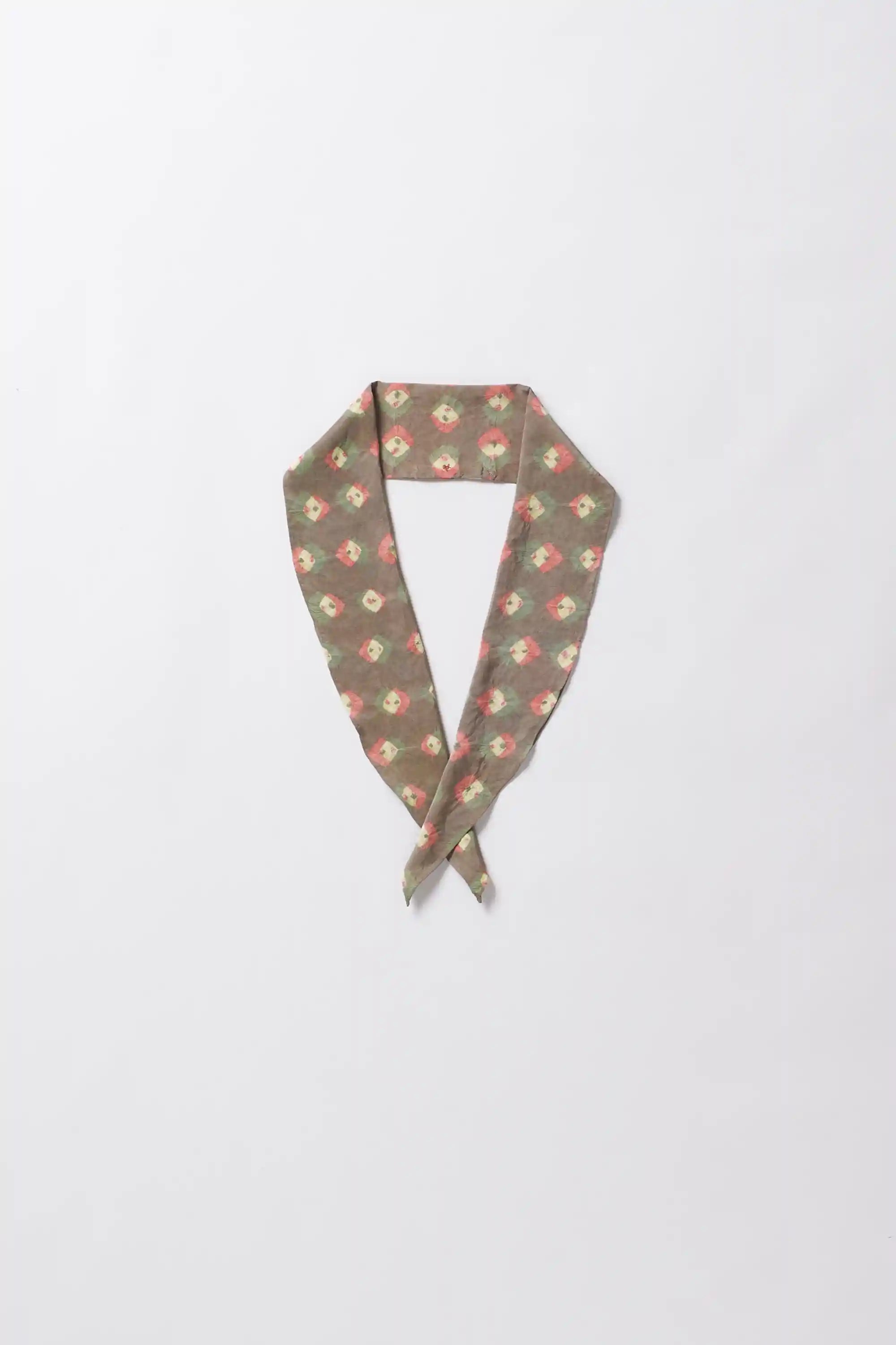 Vibrant Silk Bandhani Bandana