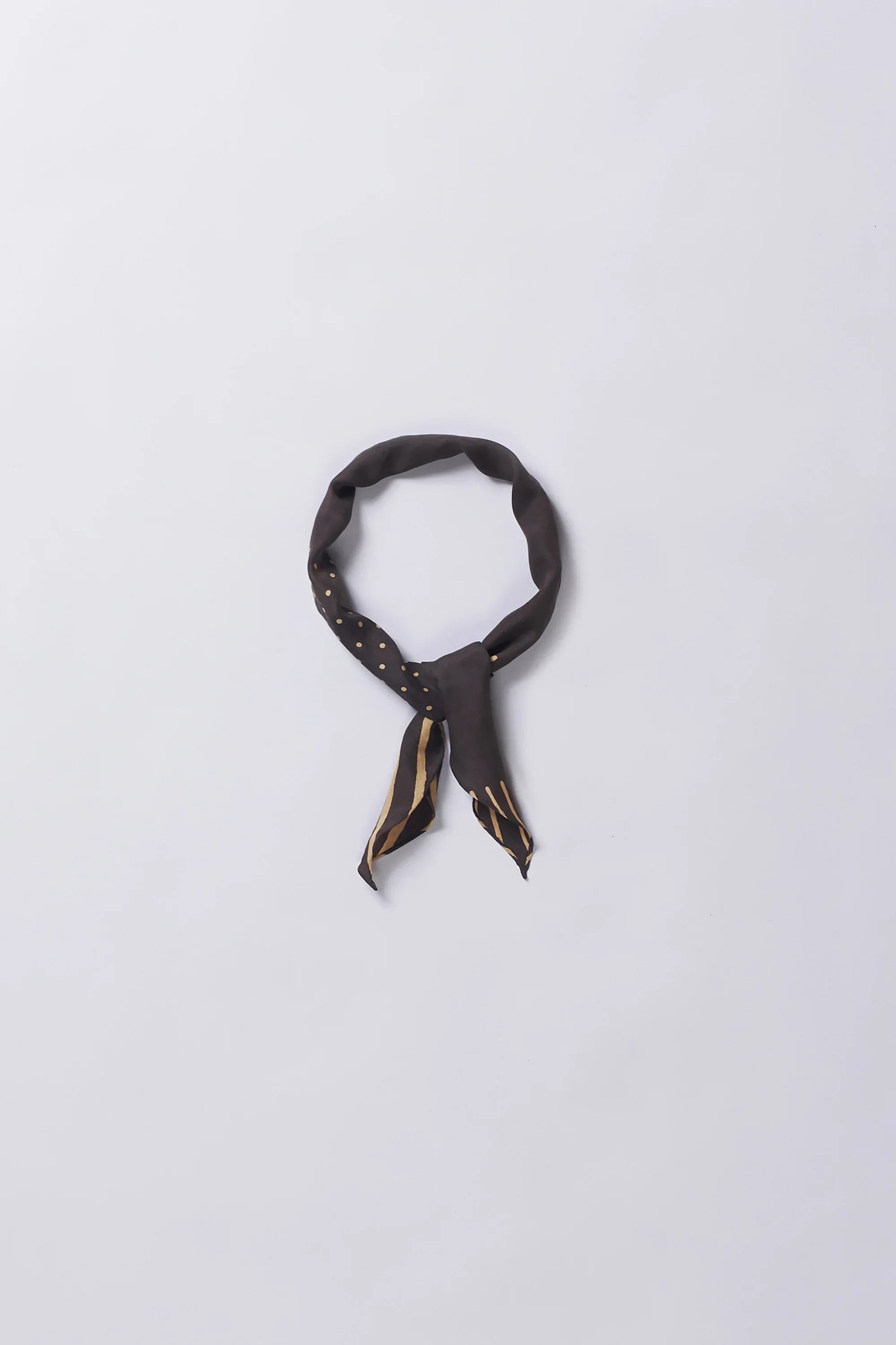 Charcoal Silk Screen Printed Bandana