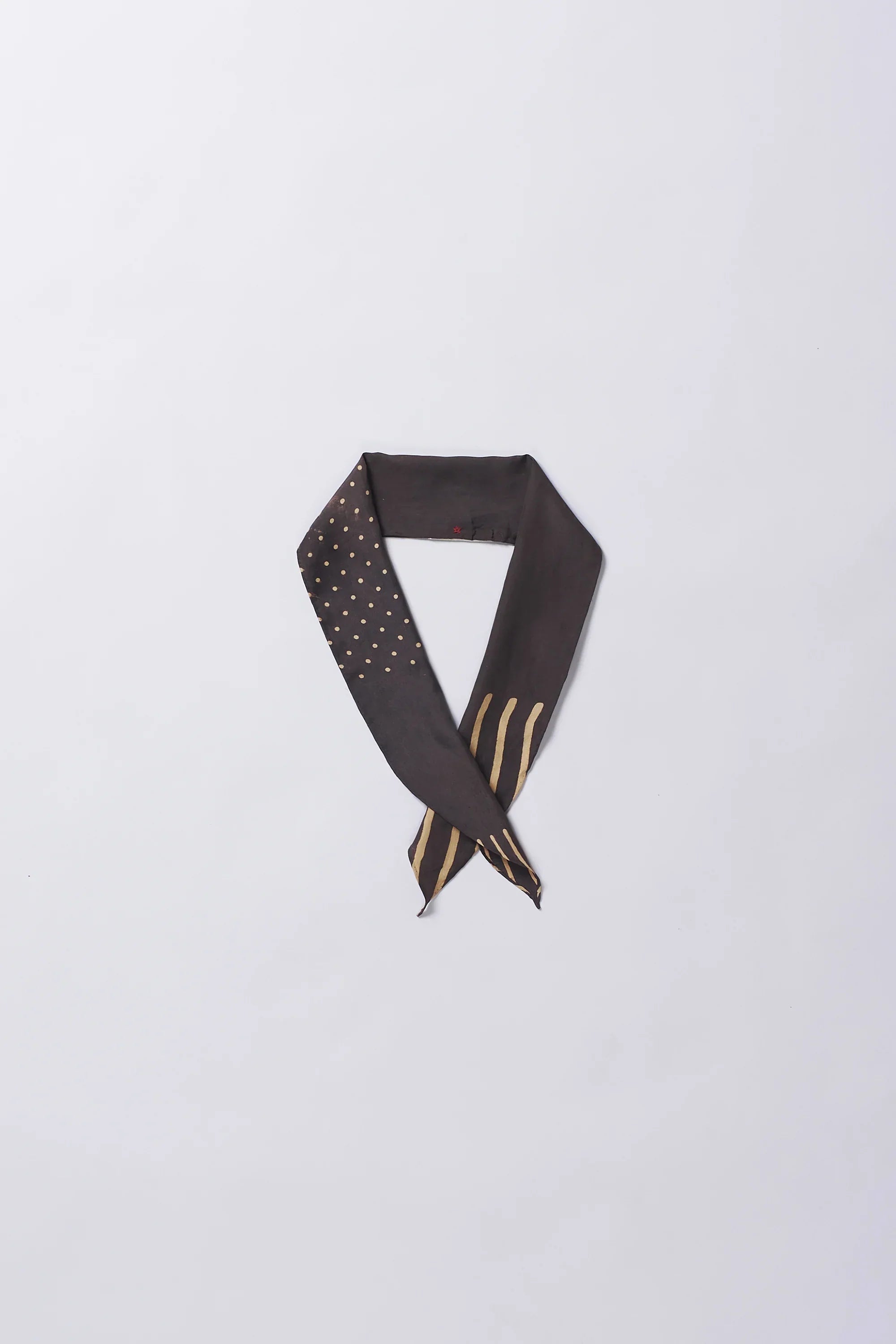 Charcoal Silk Screen Printed Bandana