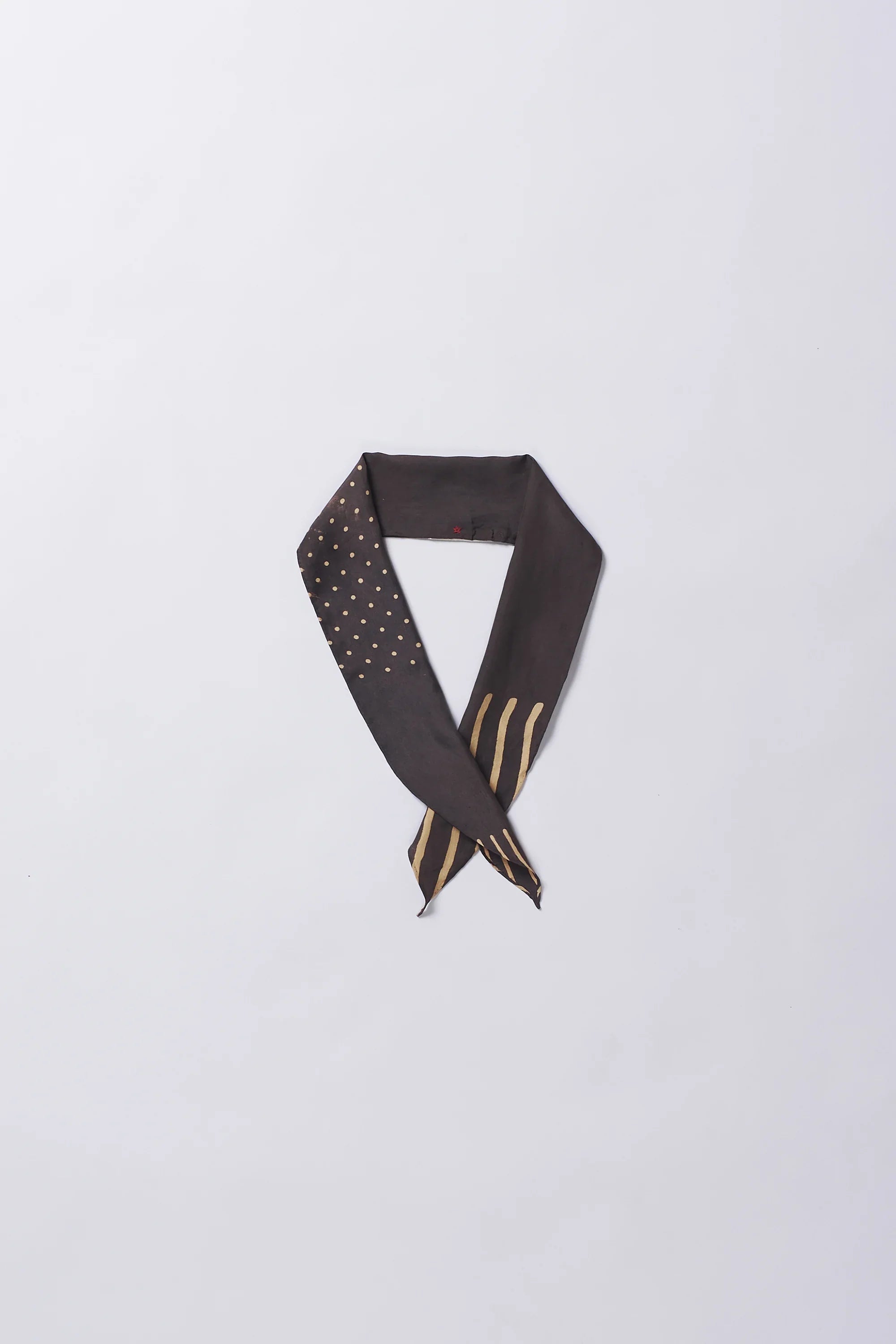 Charcoal Silk Screen Printed Bandana