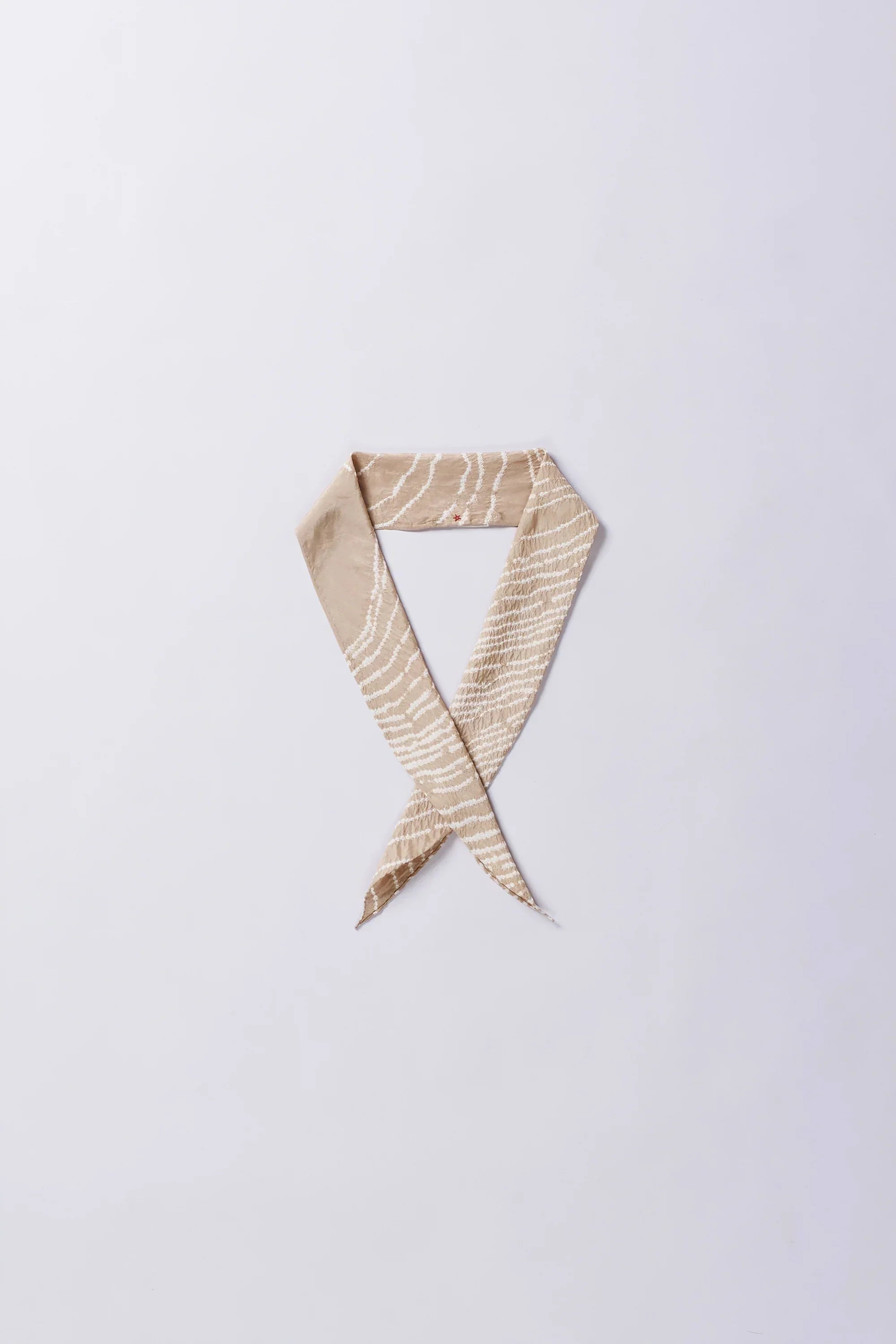 Silk Bandhani Bandana in Vintage Pink