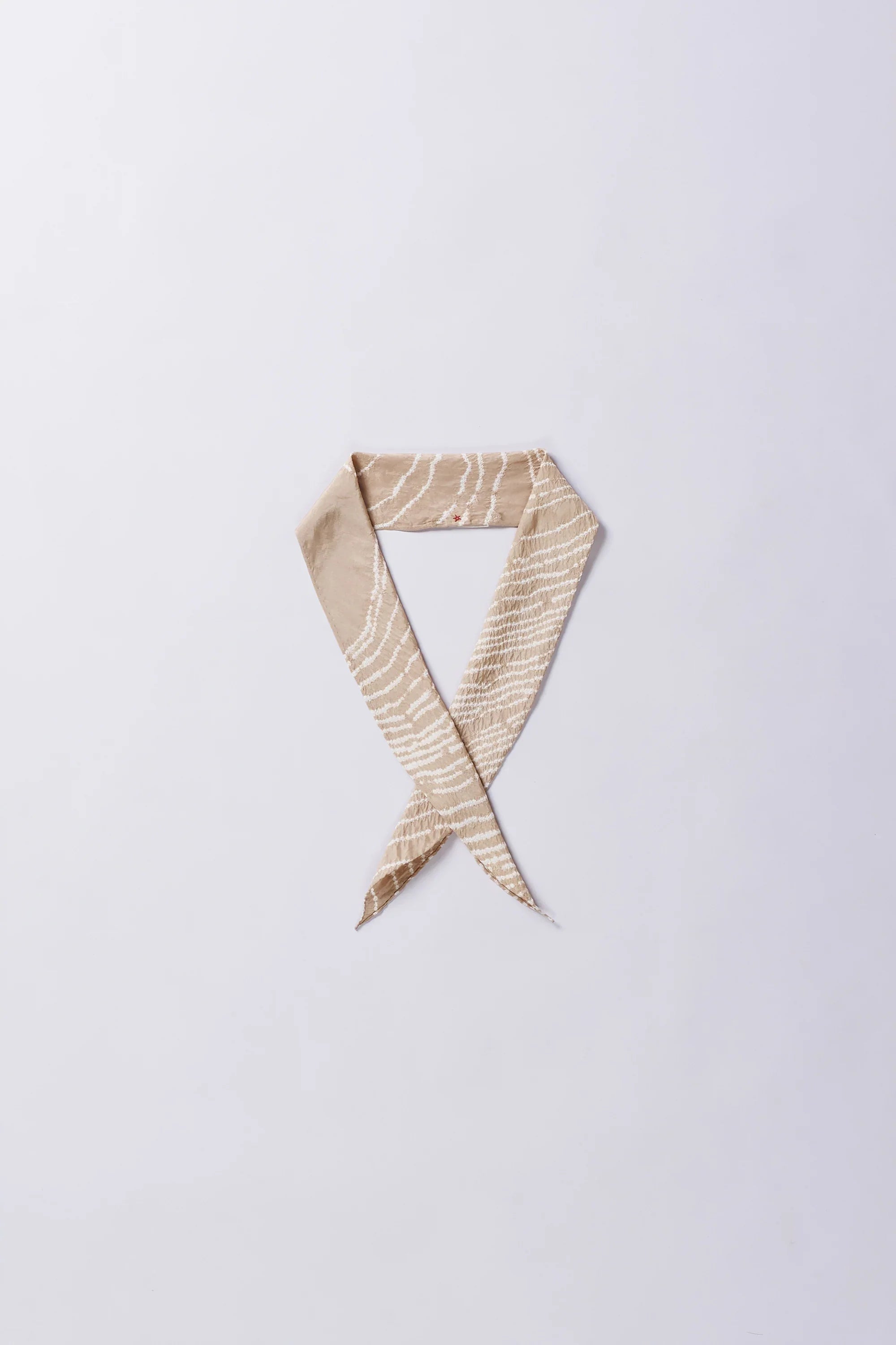 Silk Bandhani Bandana in Vintage Pink