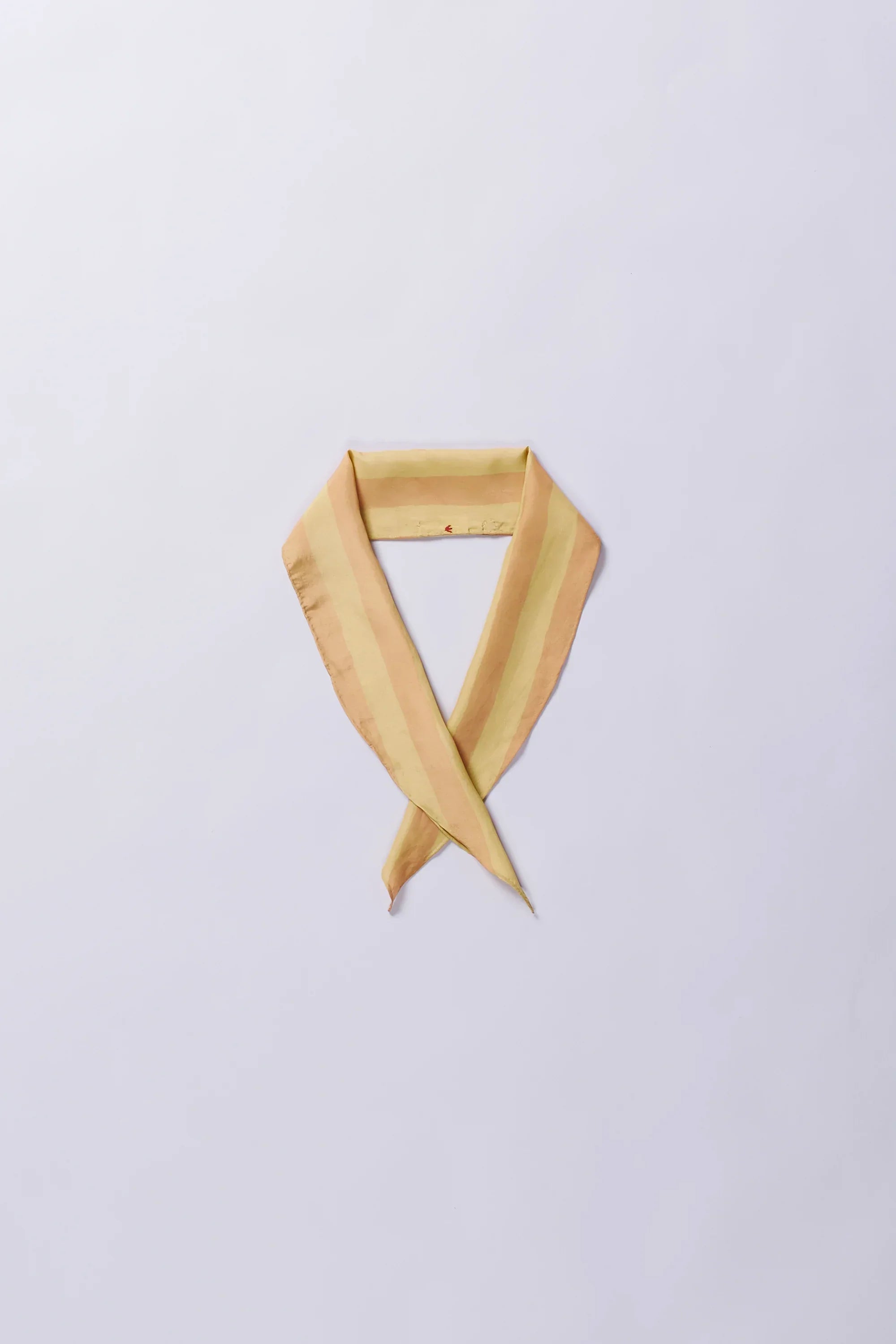 Tea Rose Screen Printed Silk Bandana