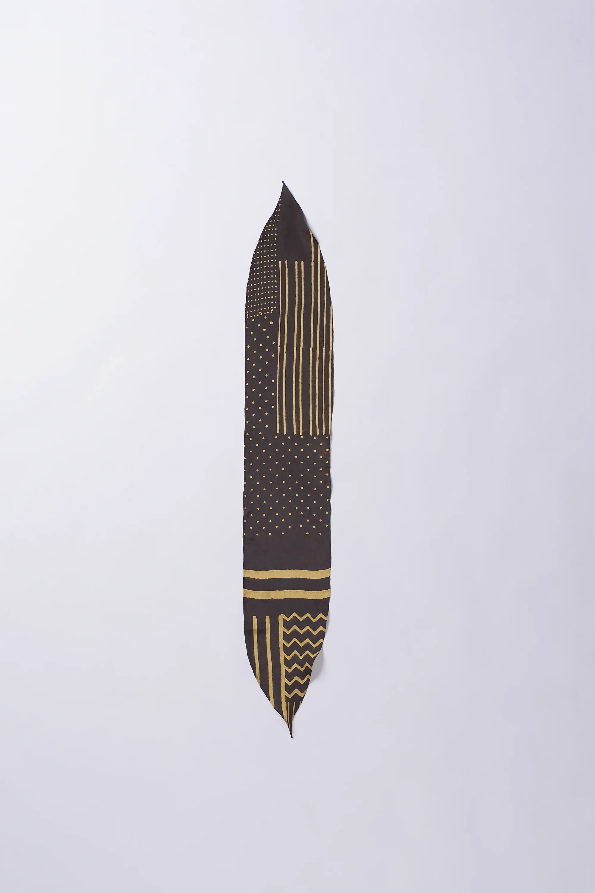 Silk Screen Printed Bandana in Charcoal