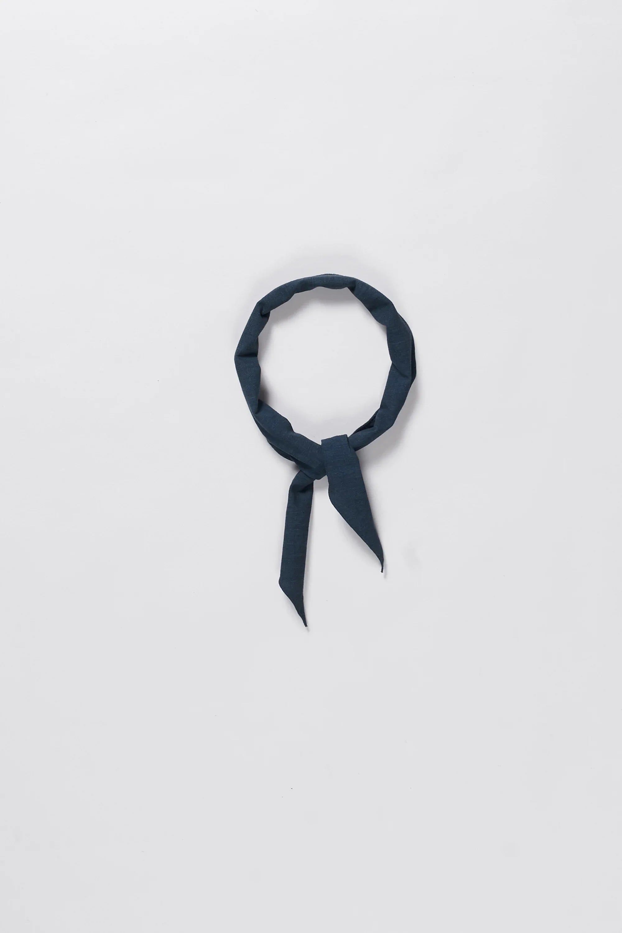 Light indigo estate blue cotton bandana