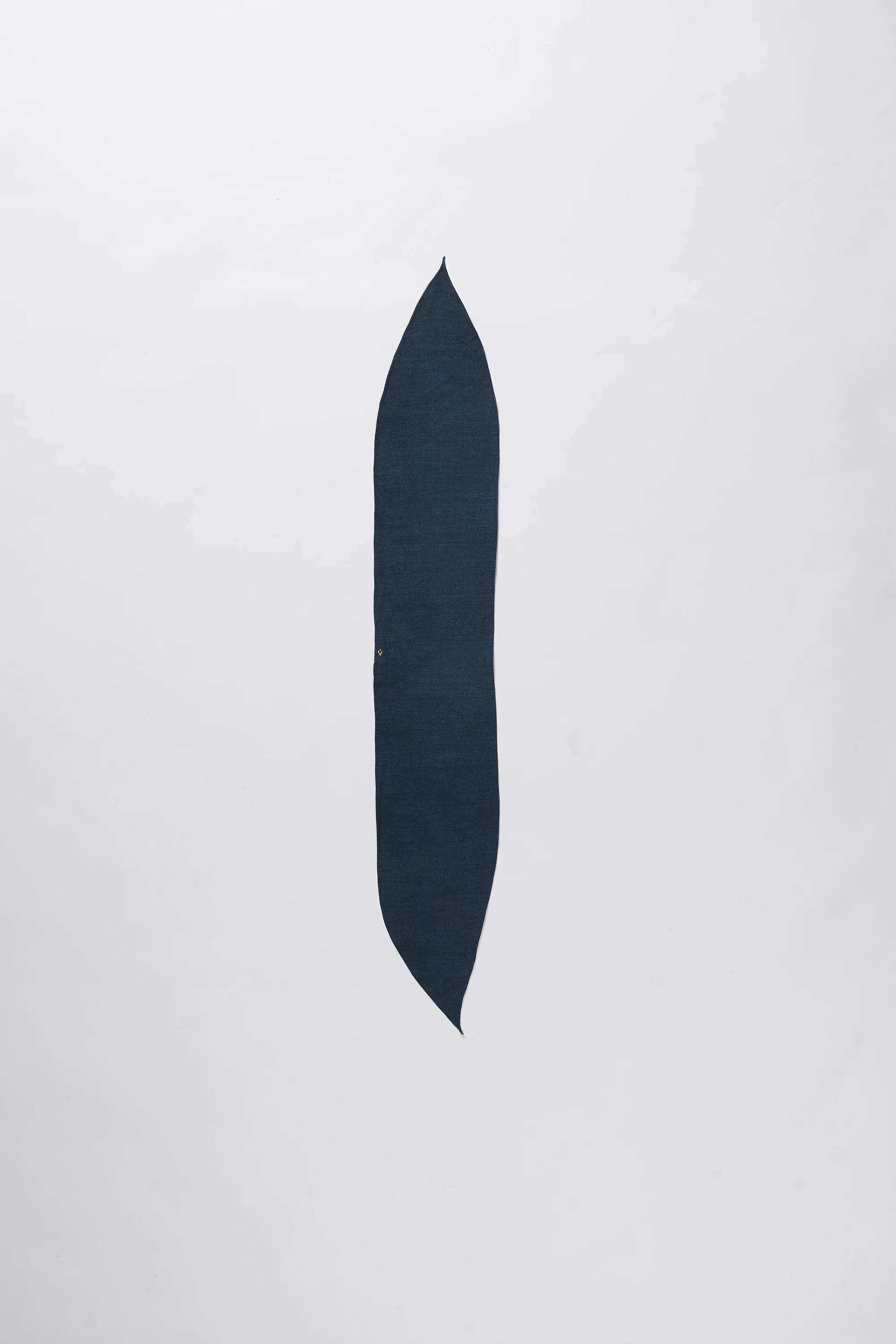 Estate blue cotton bandana on a light grey background