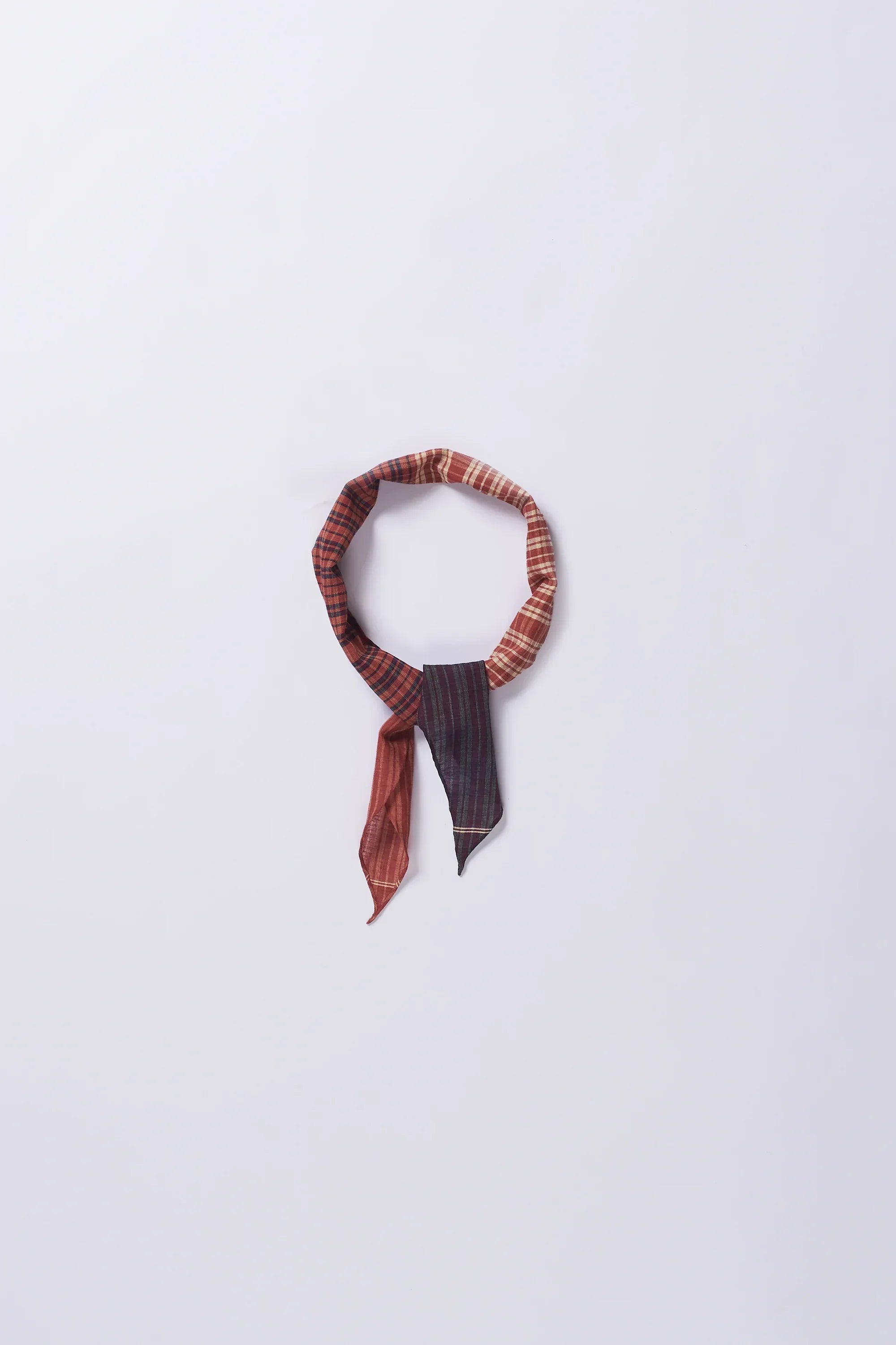 Red Jamdani Patchwork Bandana