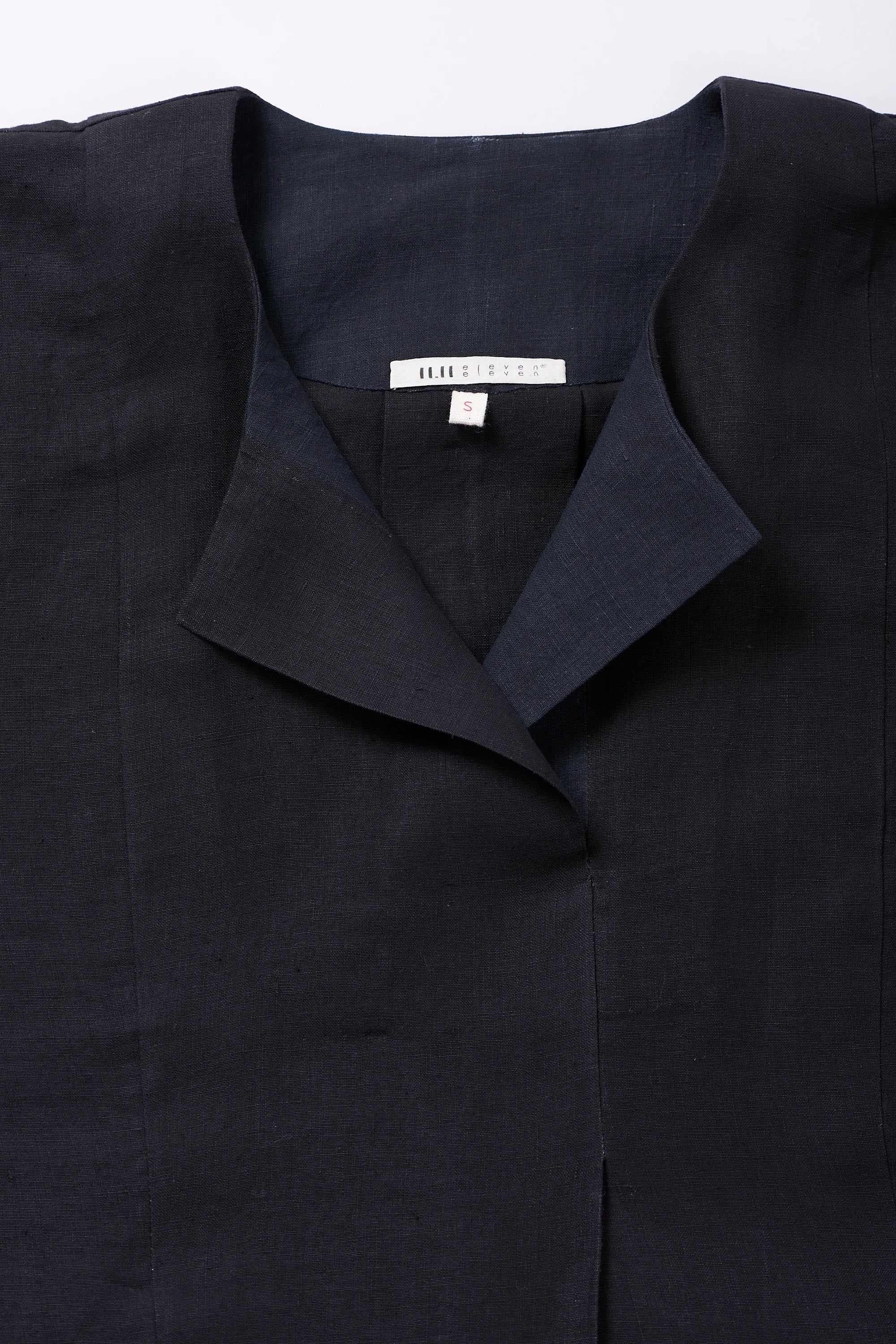 Sculptured Pleated Dress in Linen