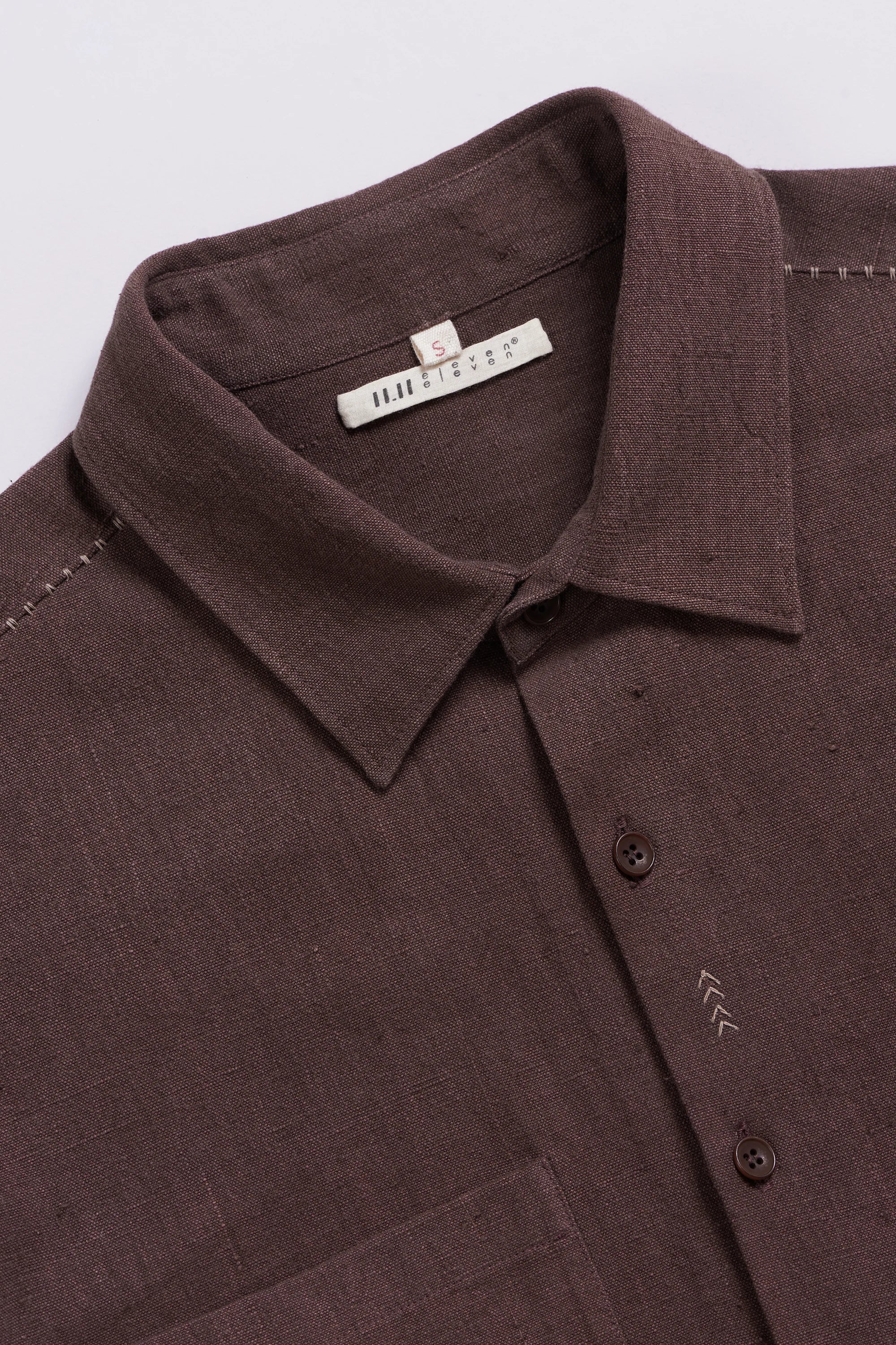 Organic Cotton Shirt in Burnt Umber