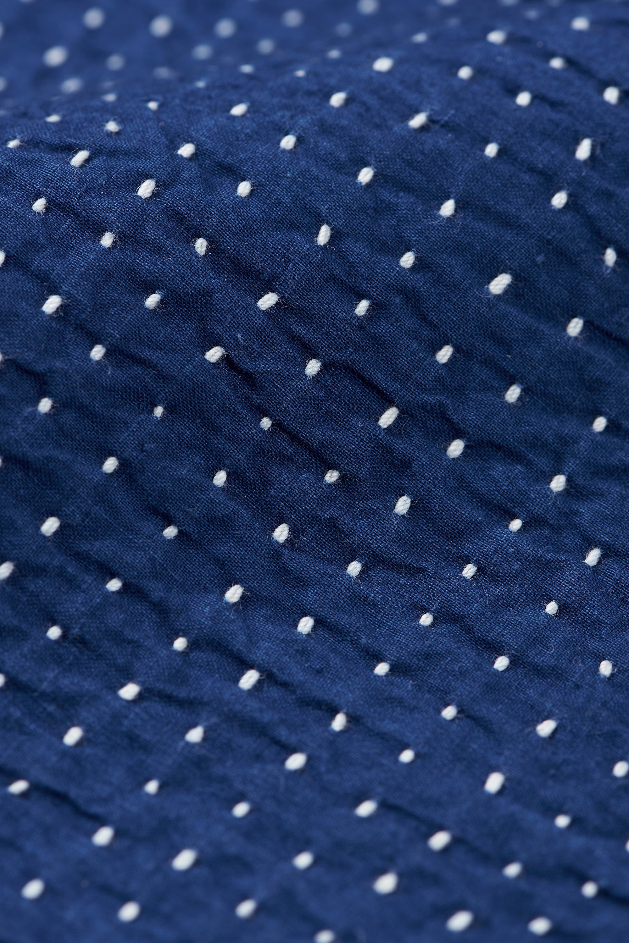 Indigo Cotton Kantha Patchwork Shirt