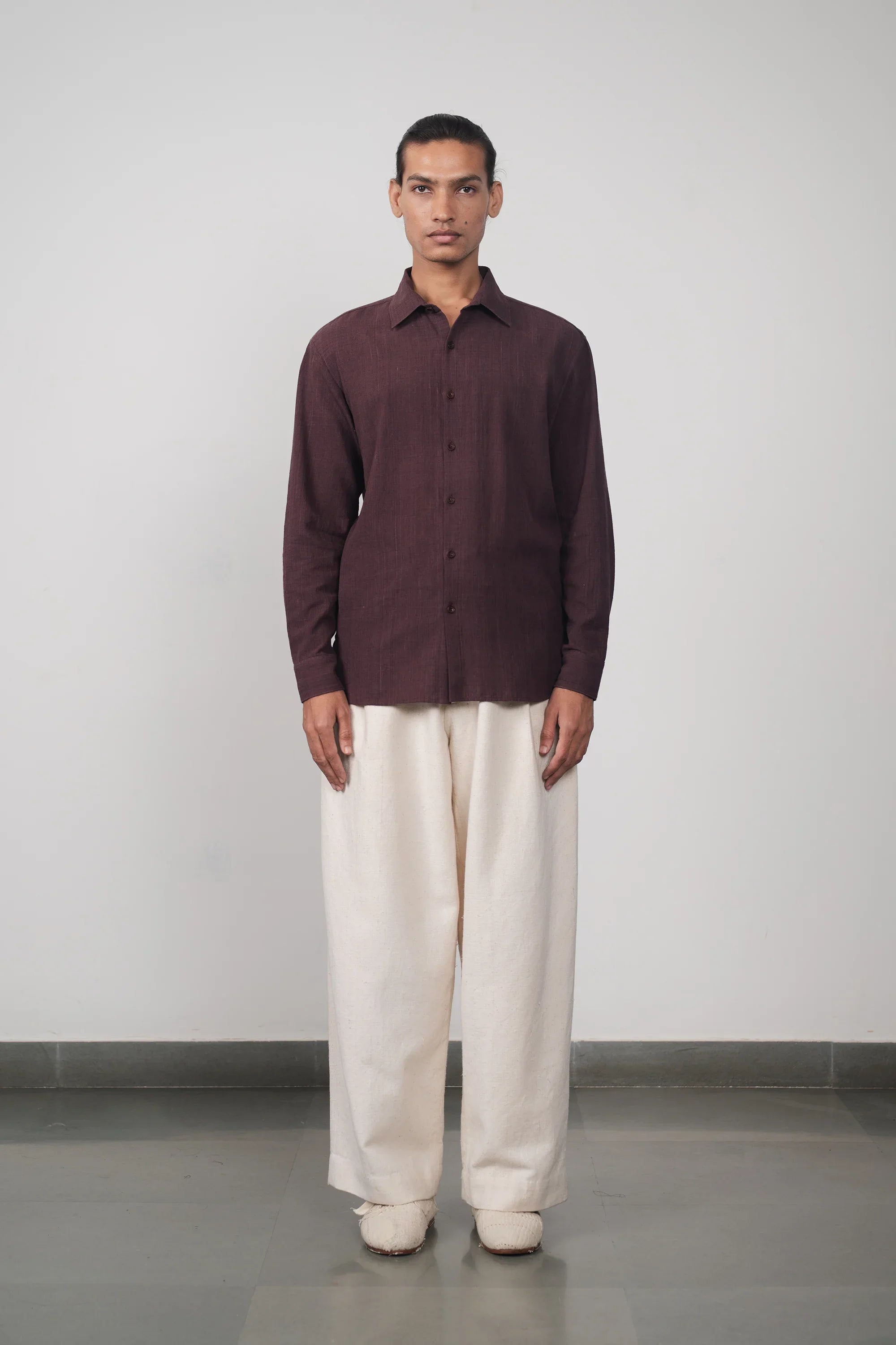 Relaxed Fit Purple Red Shirt