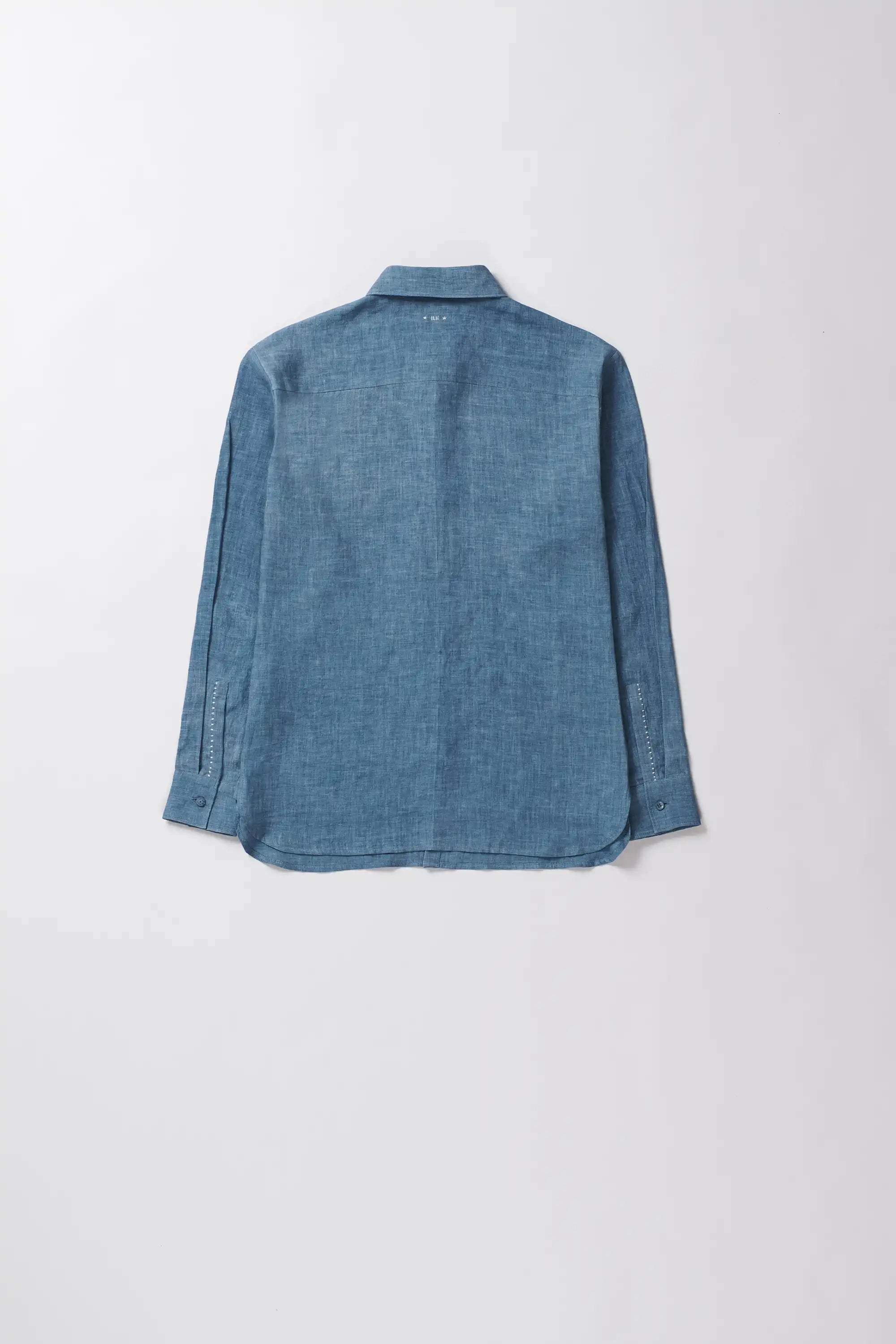 Powder blue linen shirt