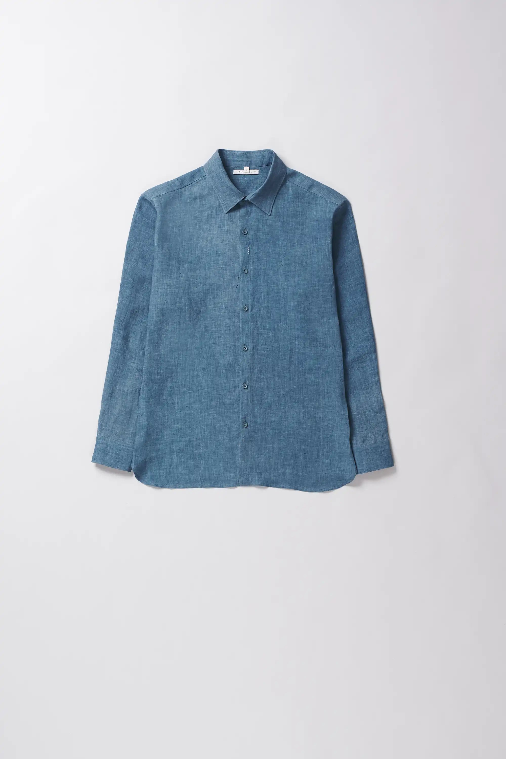 Powder blue linen shirt