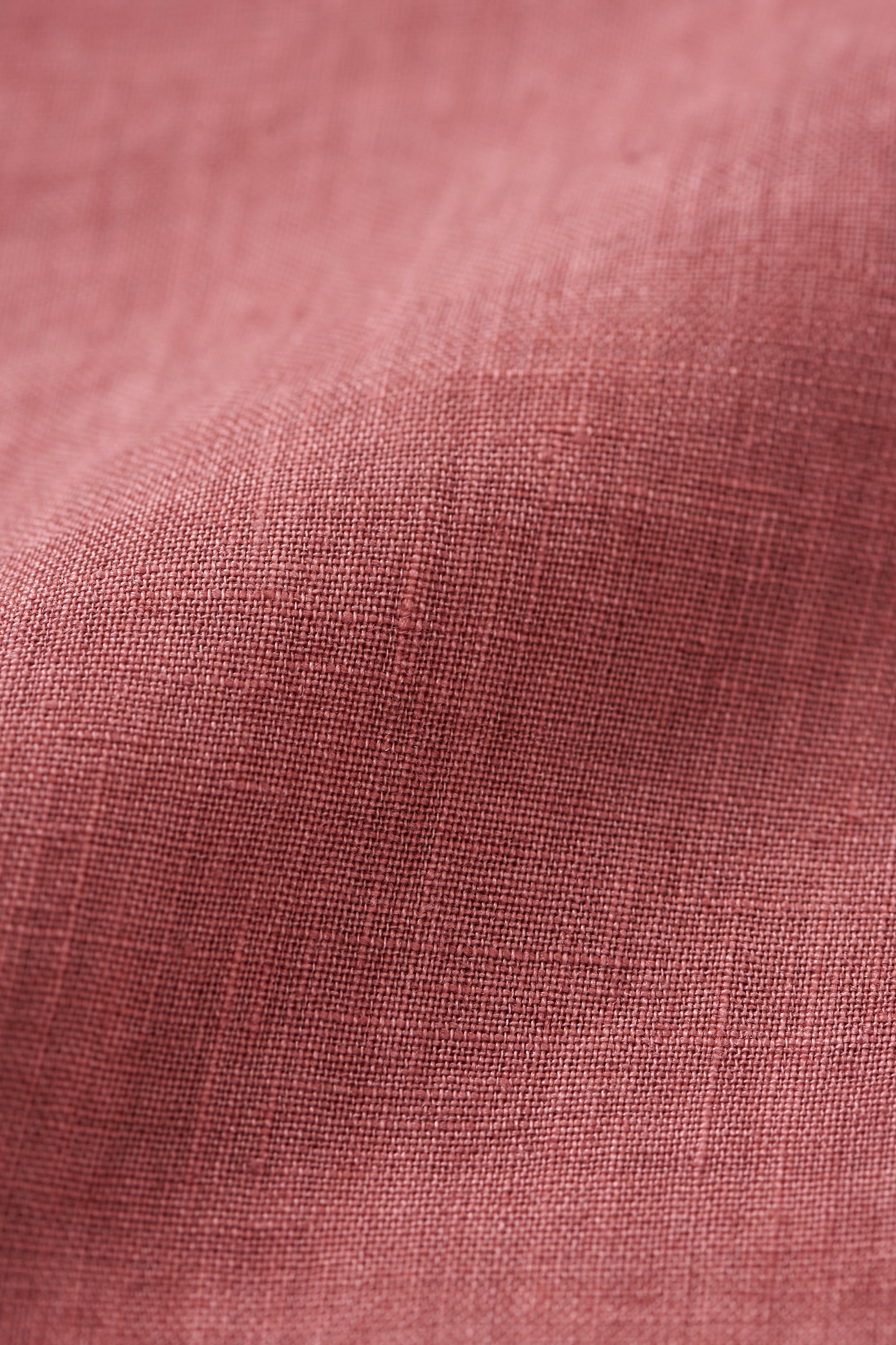 Relaxed Fit Linen Shirt in Rouge Pink