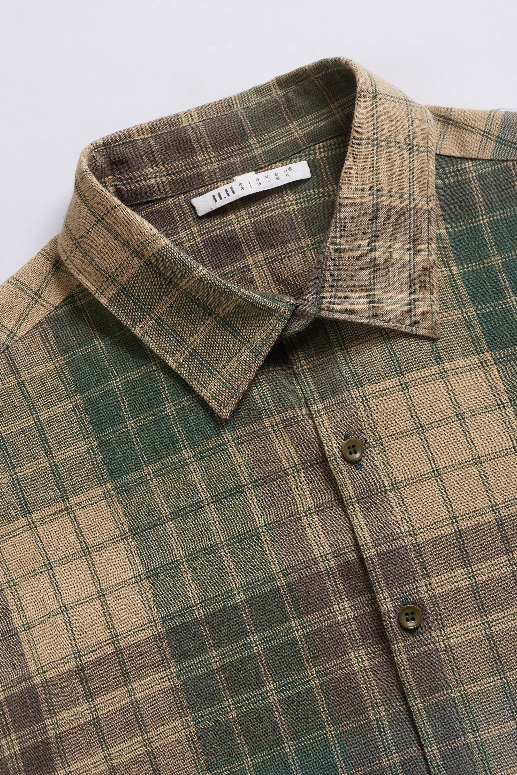 Yarn Dyed Shirt in Jade Green