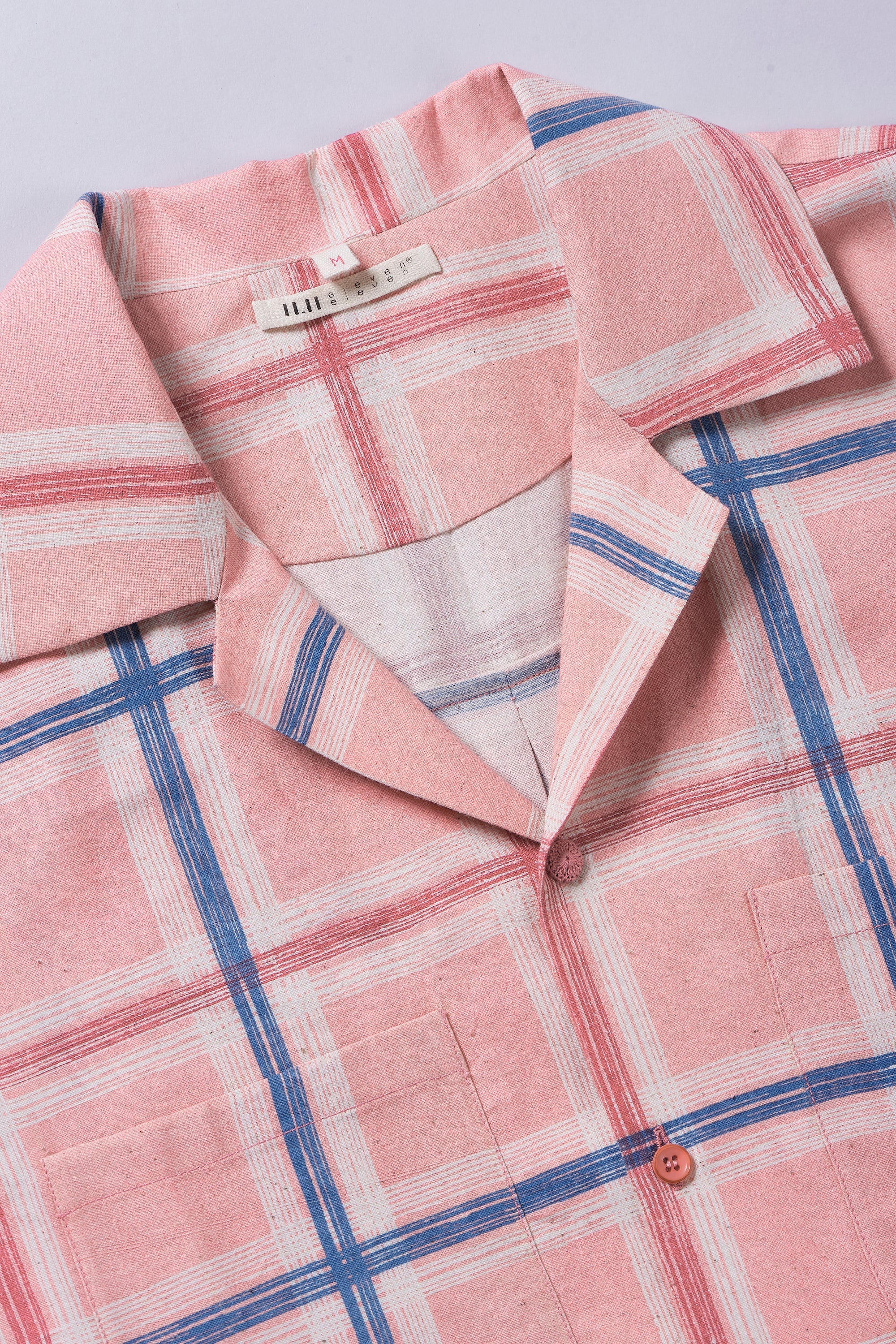 Fabric close-up with collar and buttons