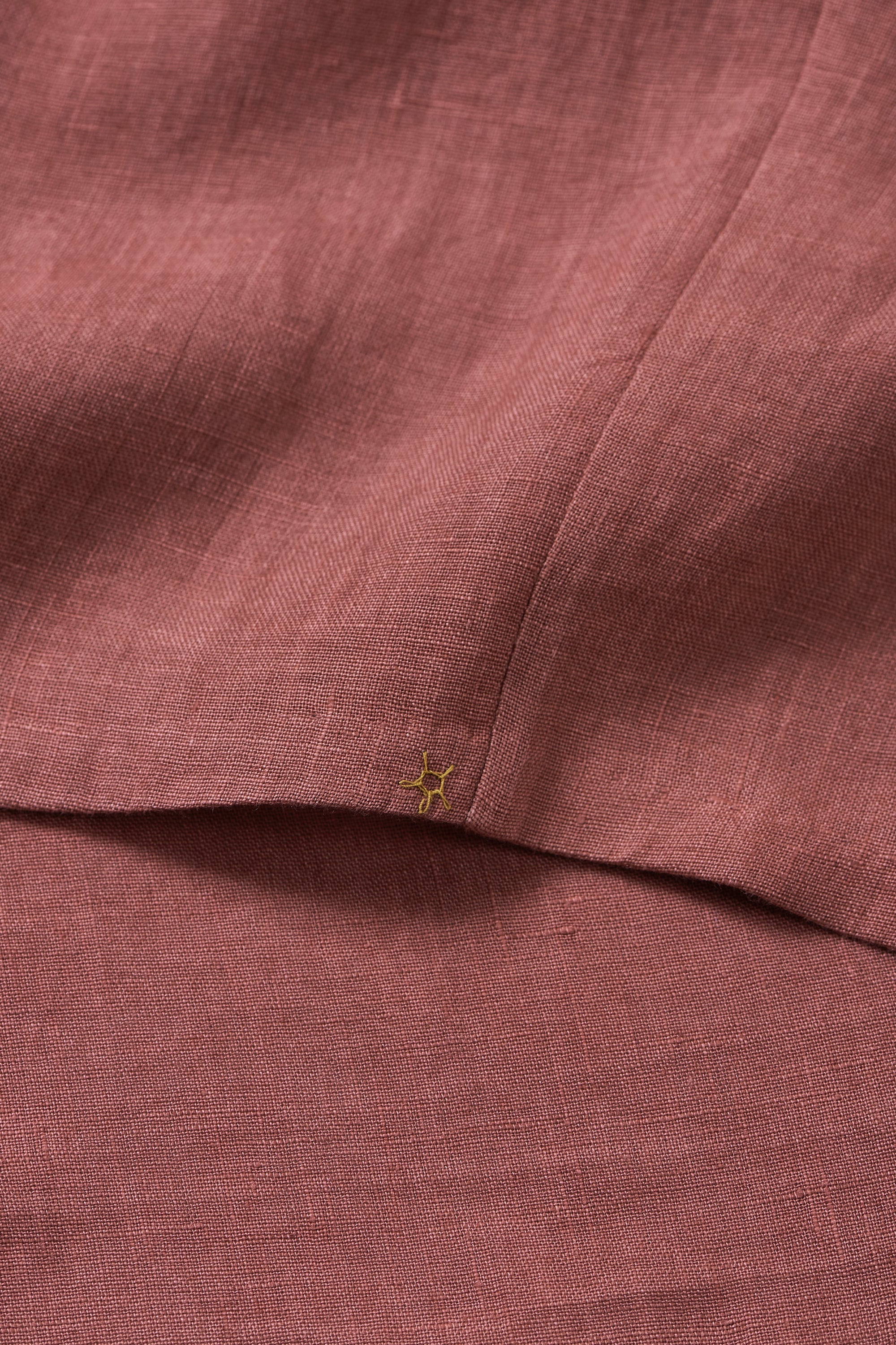 LINEN CAMP COLLAR SHIRT