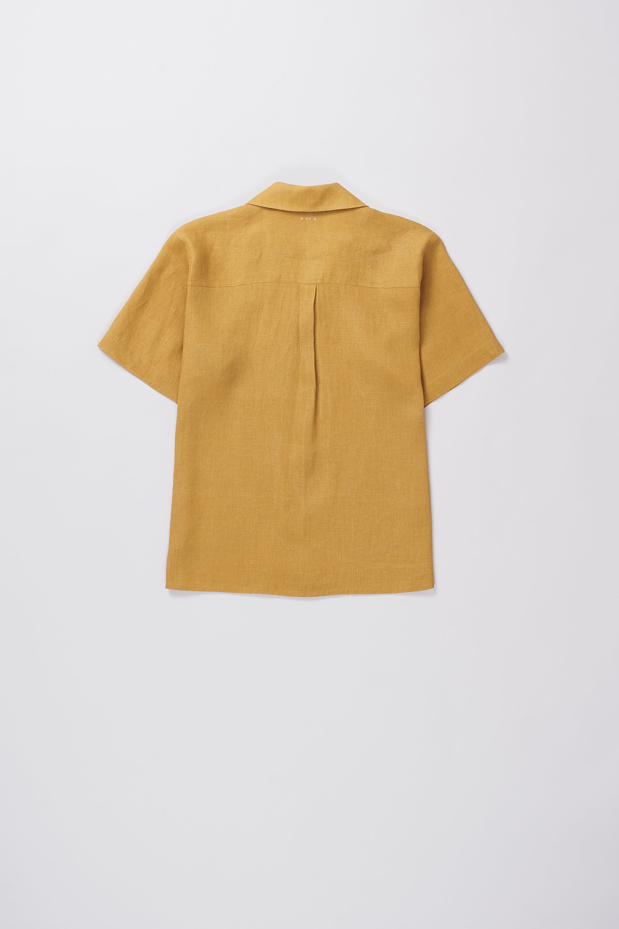 LINEN CAMP COLLAR SHIRT