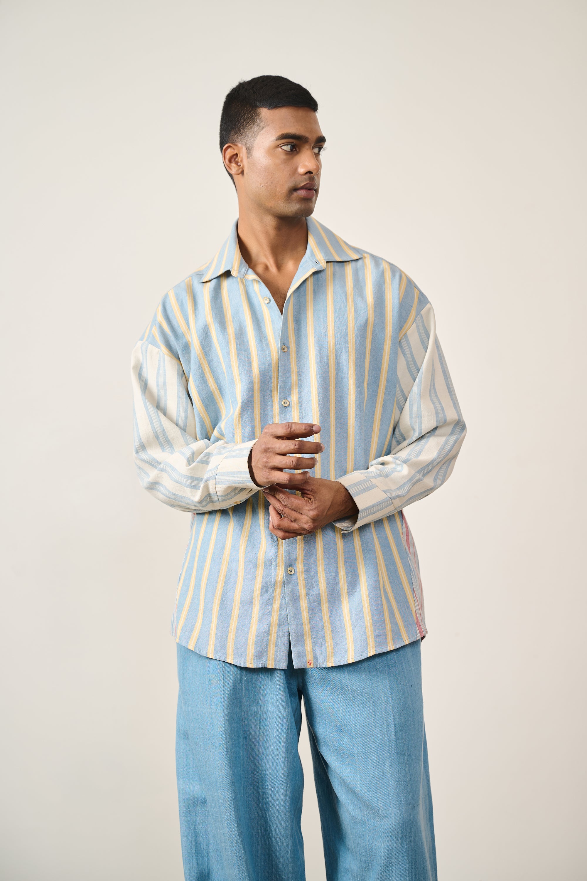 Multi-Colour Yarn Dyed Statement Shirt