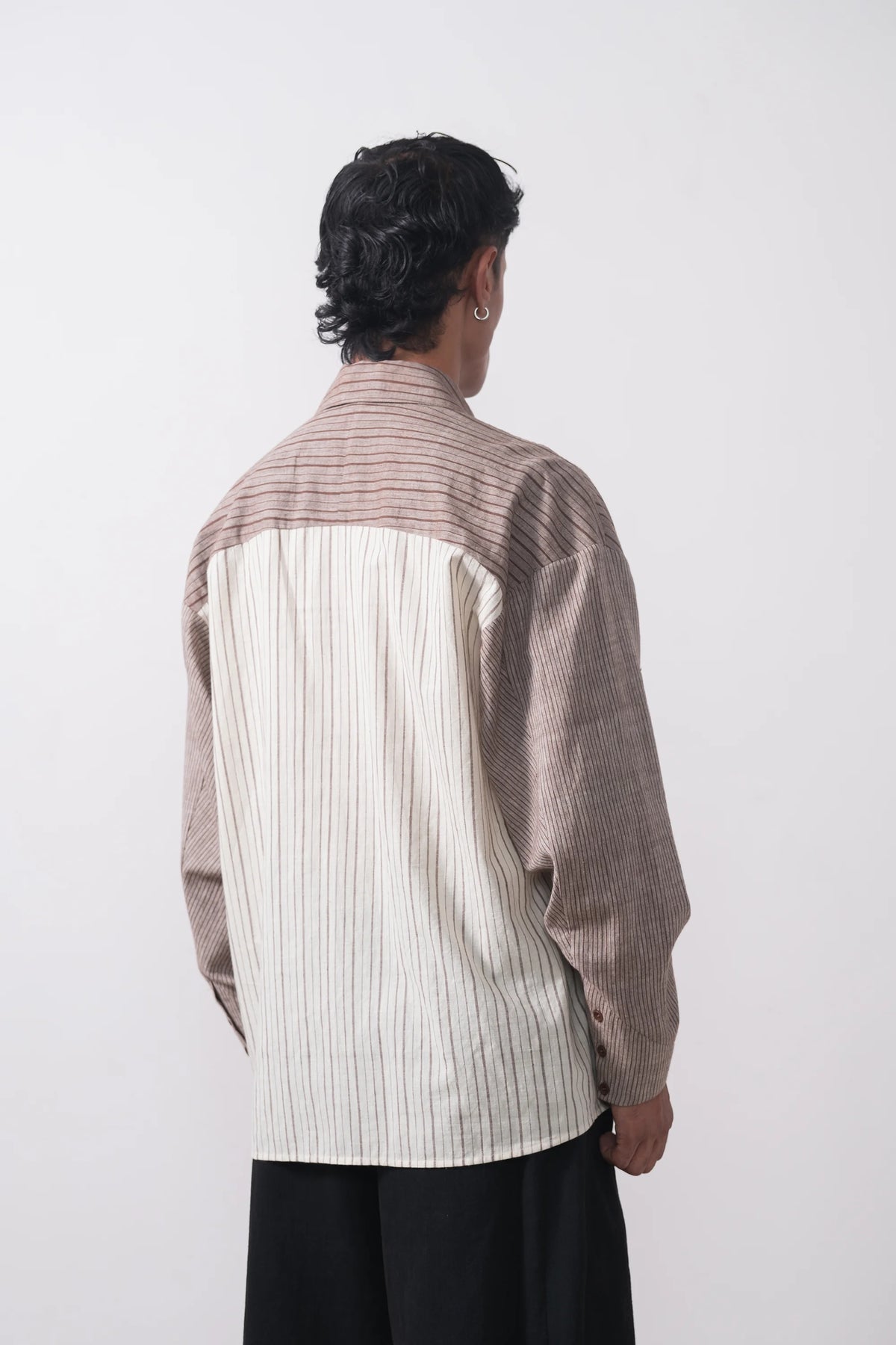 Sculpted Sleeve Cotton Shirt